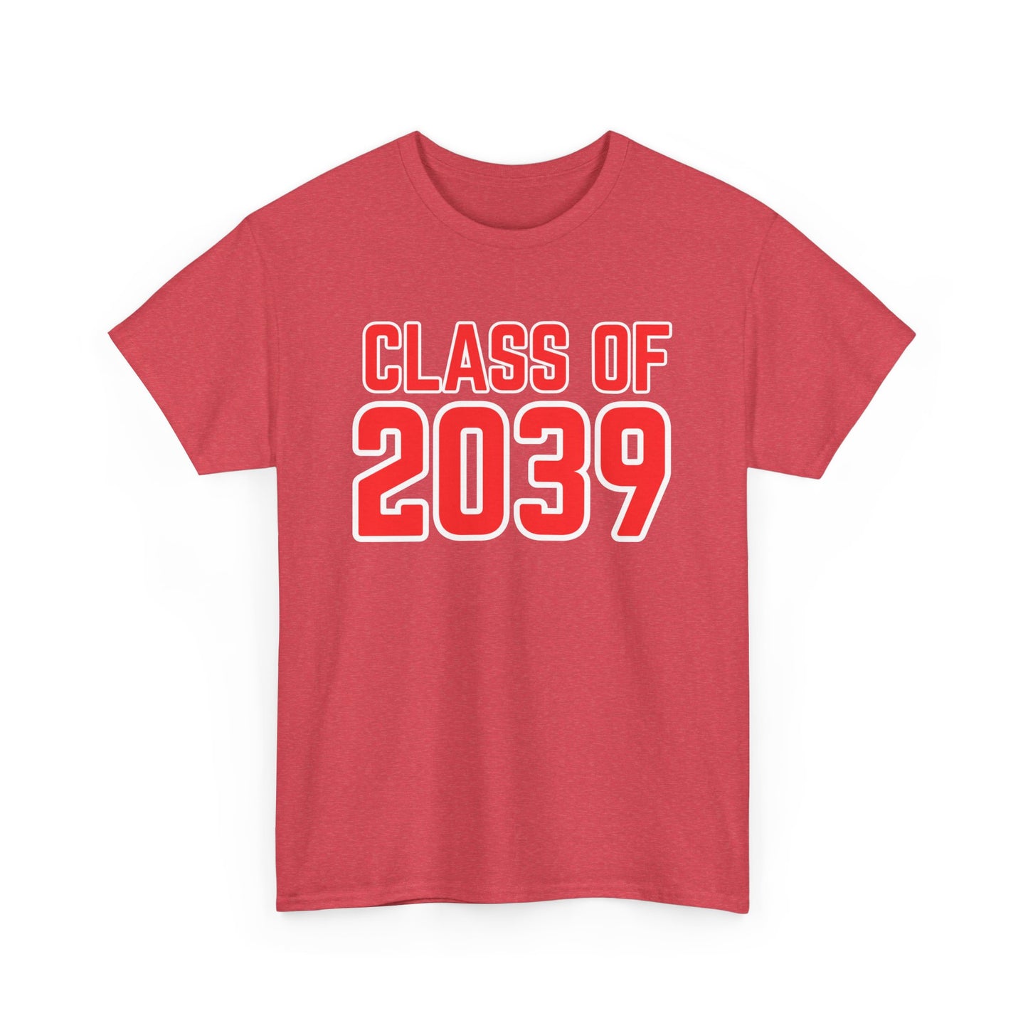 Class of 2039 Unisex Heavy Cotton Tee- Back to School- Grow With Me