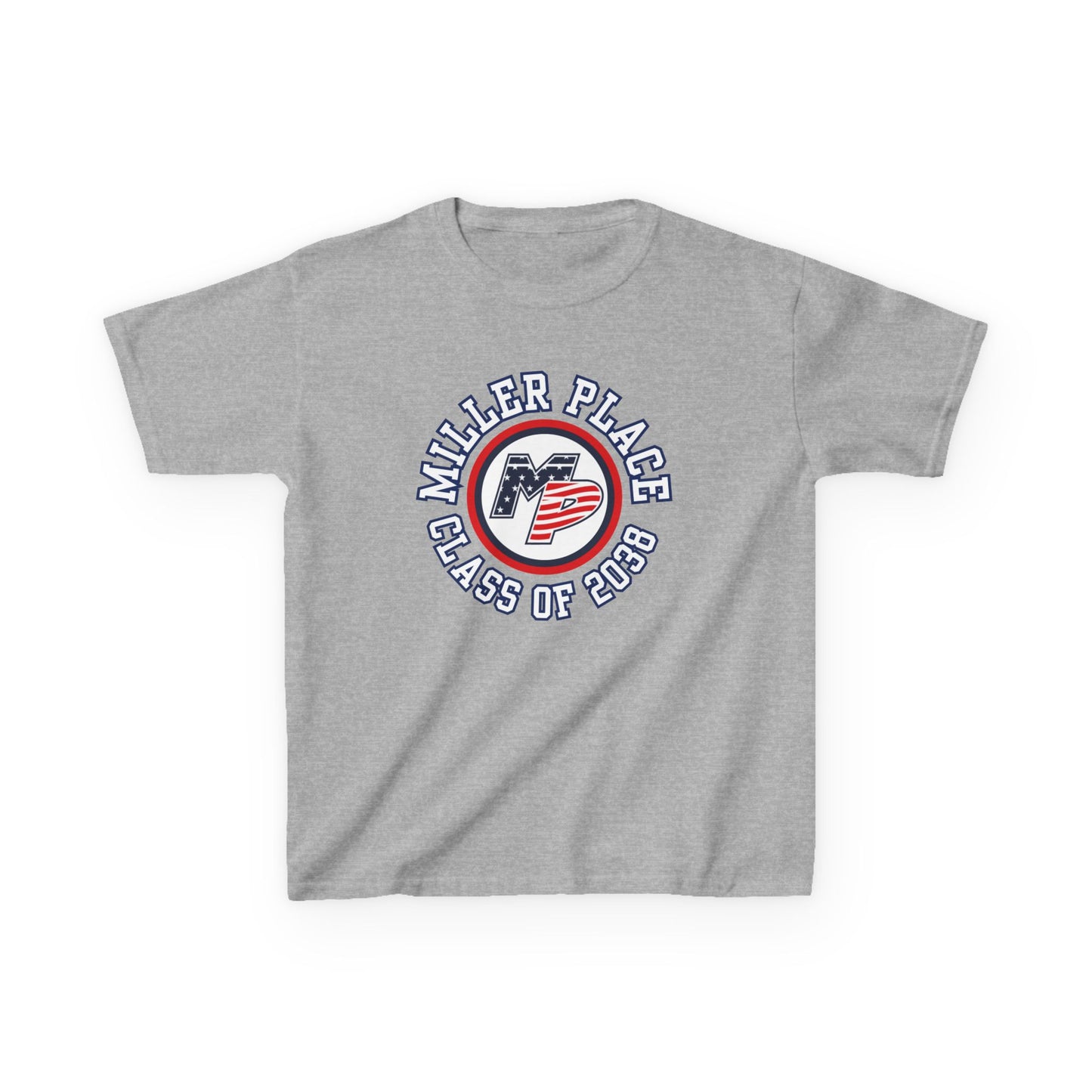 Miller Place Class of 2038 Kids Heavy Cotton Tee