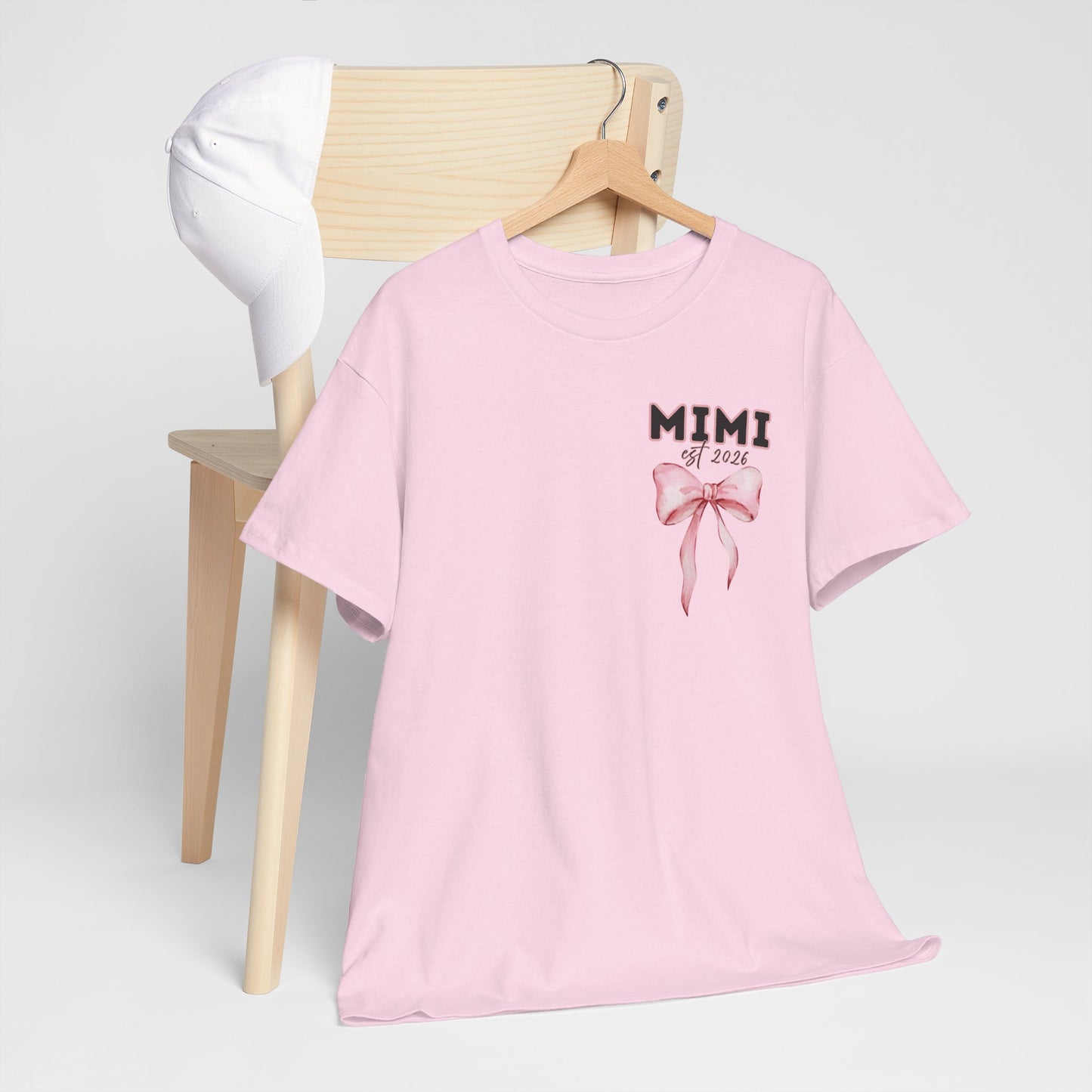 Mimi est 2026 Pink Bow Unisex Heavy Cotton Tee - Mother's Day