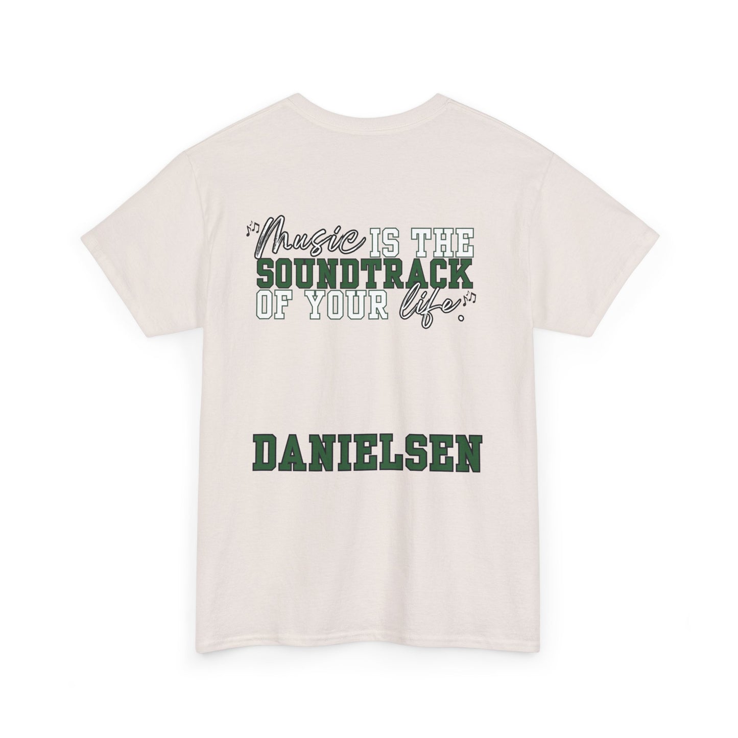 Danielsen- Floyd Music Heavy Cotton Tee - "Music is the Soundtrack of Your Life" Unisex T-Shirt- Personalized