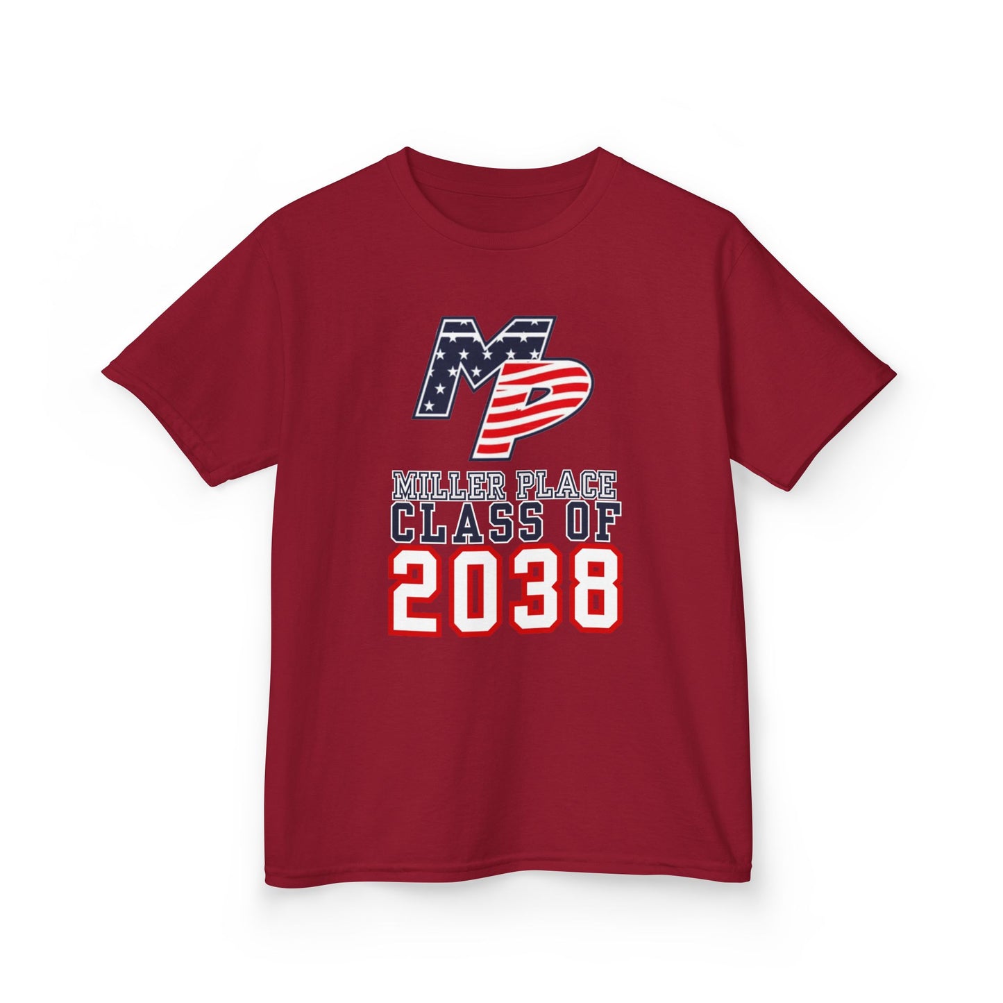 Miller Place Class of 2038 Kids Heavy Cotton Tee