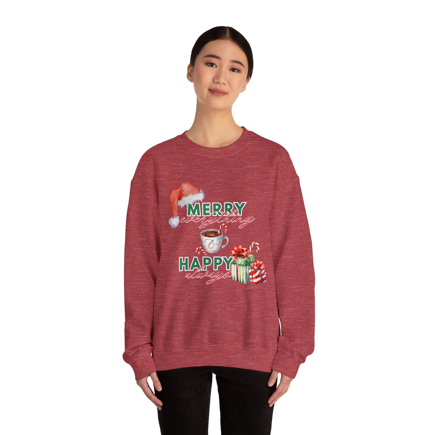 “Merry Everything, Happy Always” Christmas Crewneck