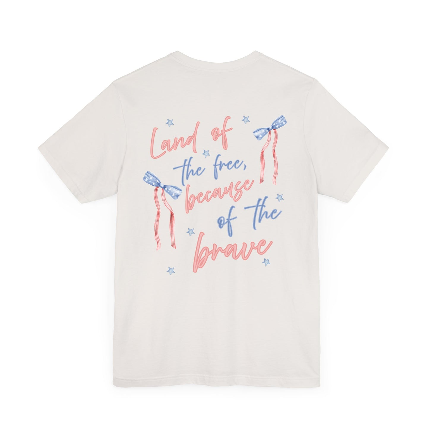 Land of the Free Tee with Bow | Perfect for all of America's Holidays