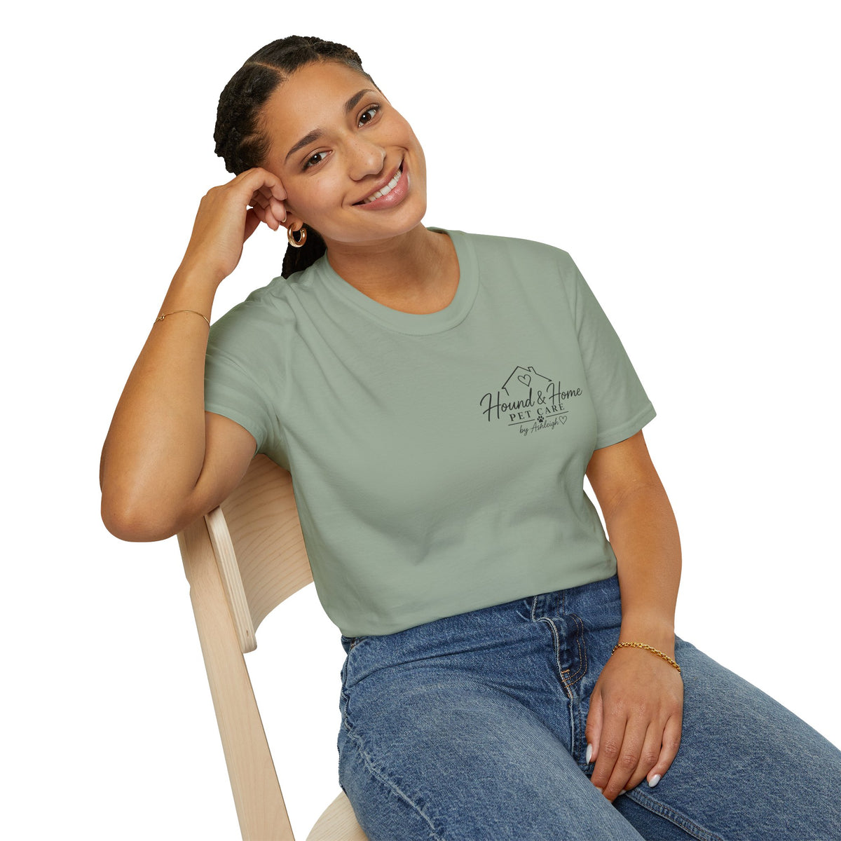 Hound & Home "Stay Pawsitive" — T-Shirt
