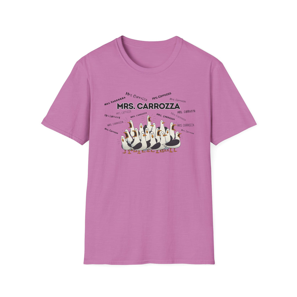 Mrs. Carrozza- Seagull Crew Graphic T-Shirt — Personalized