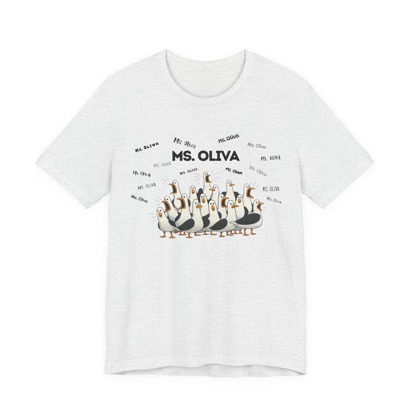 Ms. Oliva- Penguin Choir T-Shirt — Funny Teacher Personalized Tee