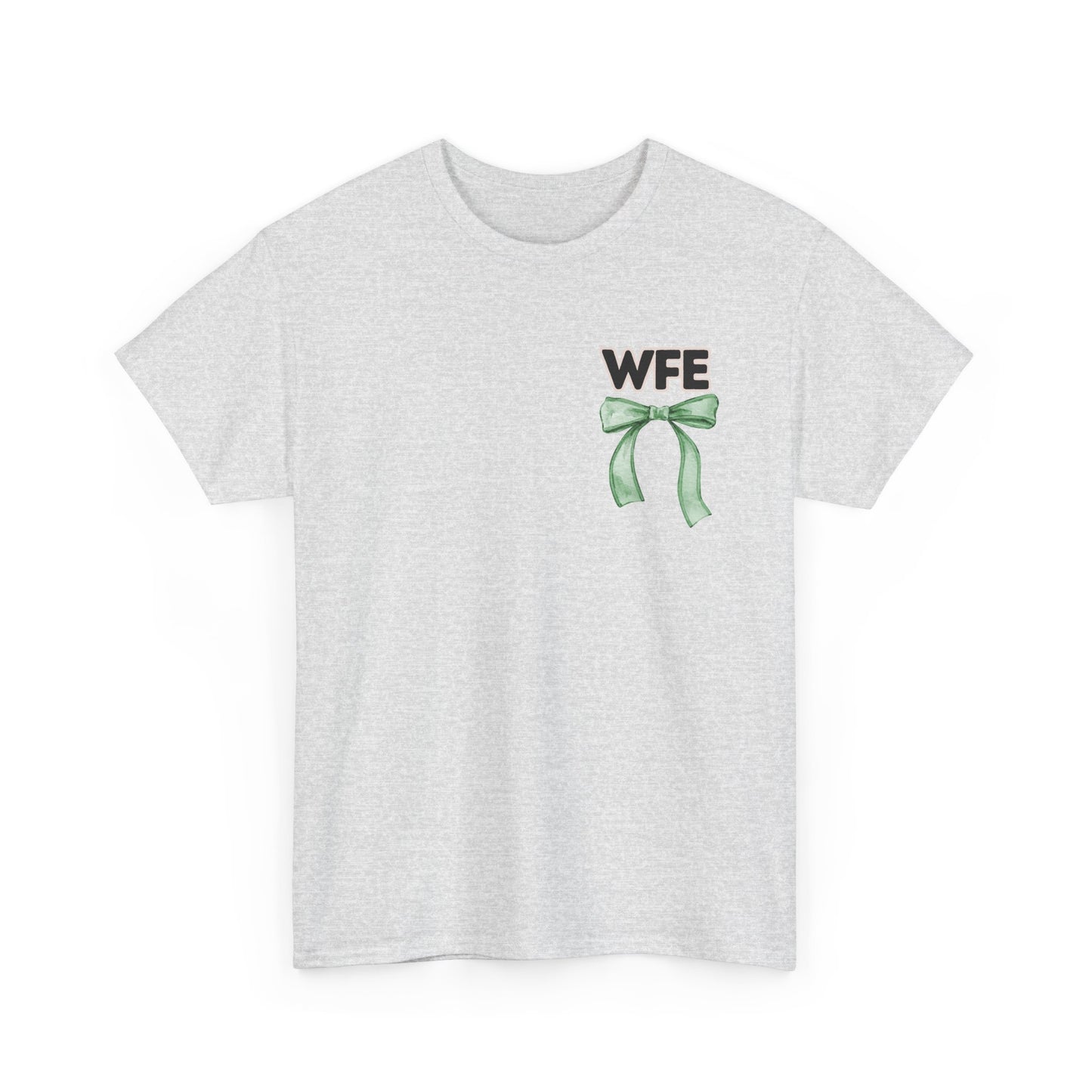 WFE Nurse Assistant and Bows- Unisex Heavy Cotton Tee with Bow Design