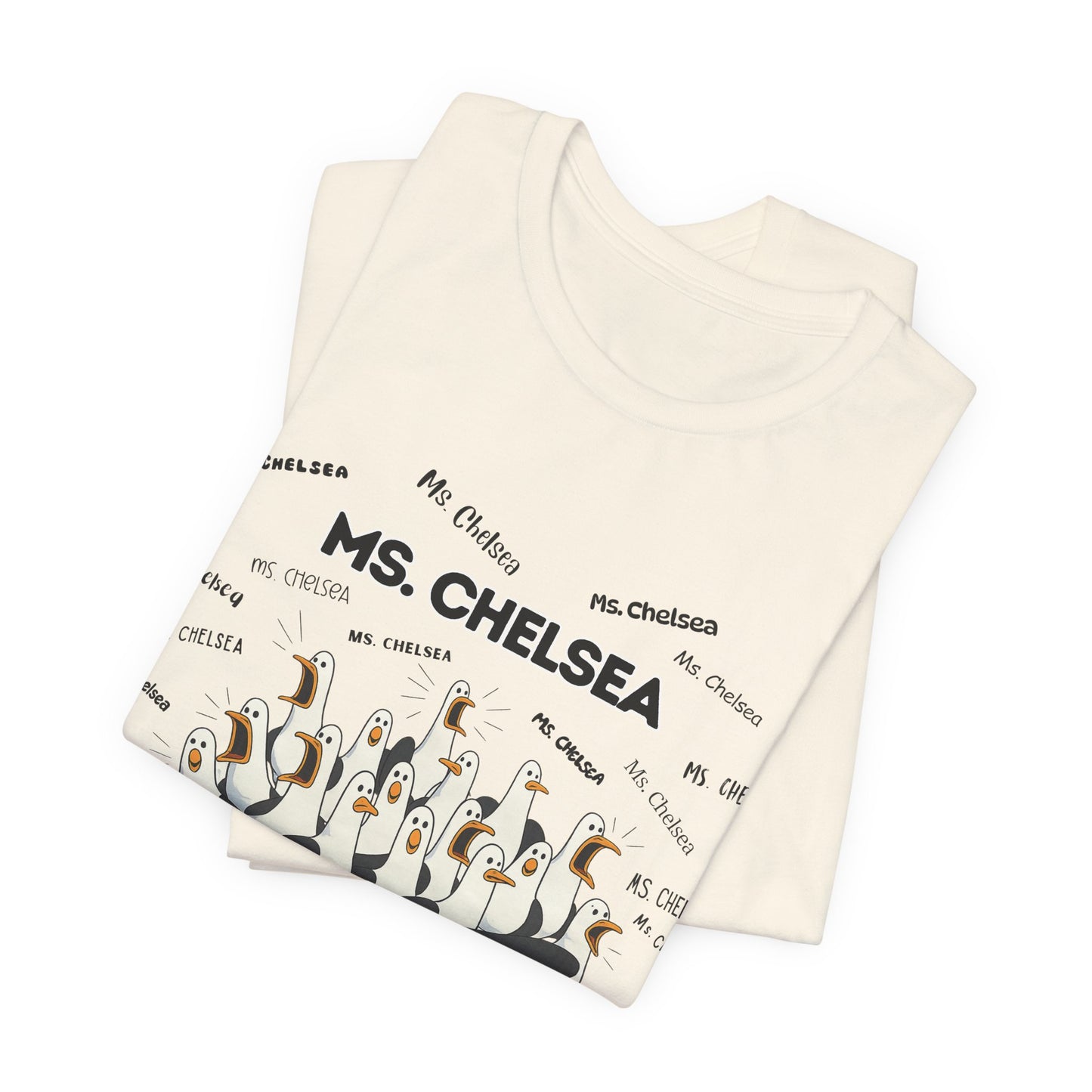 Ms. Chelsea- Penguin Choir T-Shirt — Funny Teacher Personalized Tee