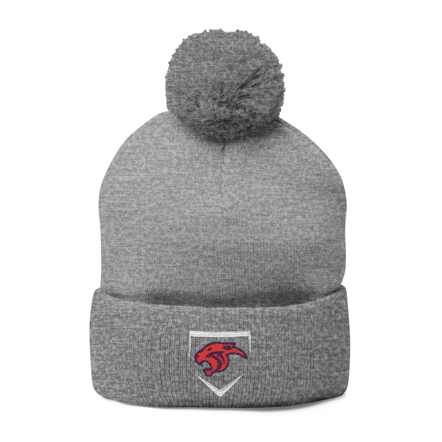 MP Baseball Embroidered Pom-Pom Knit Cap — Diamond Club