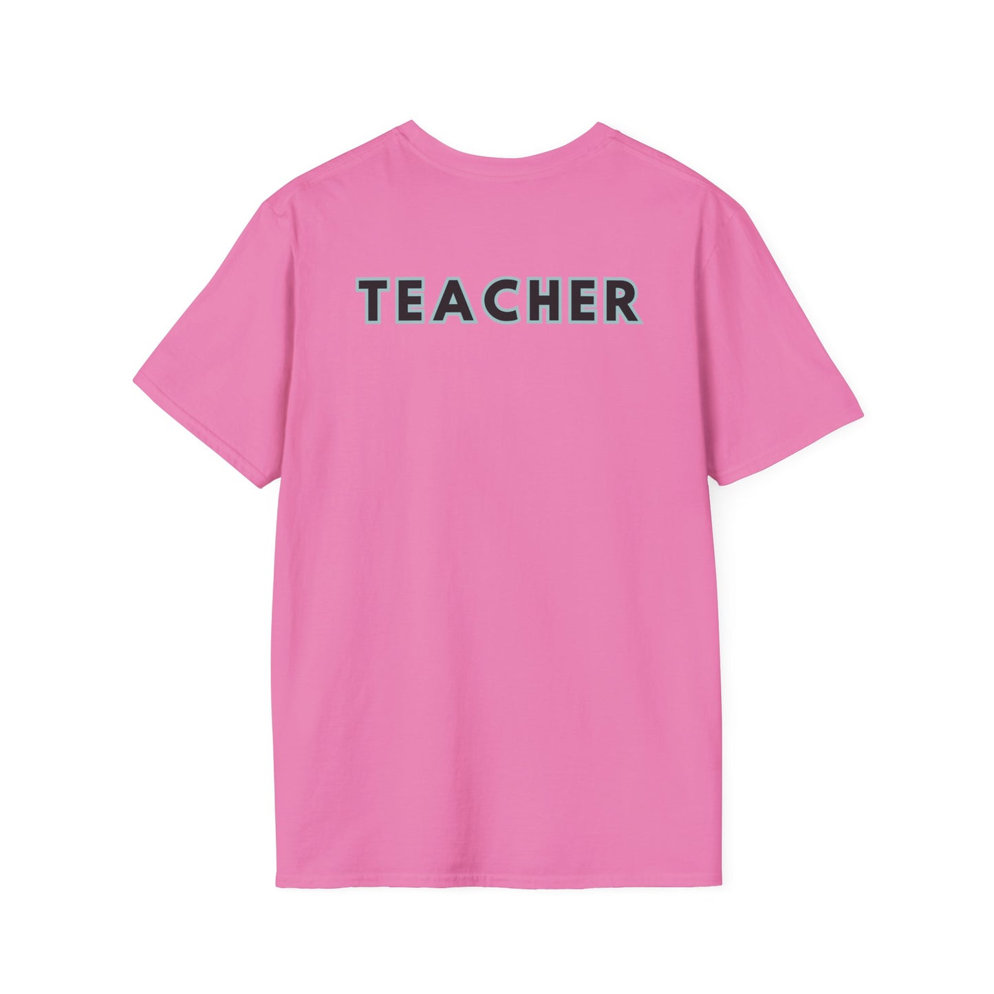Little Leaders Teacher w/ Backpack Design Unisex Softstyle T-Shirt