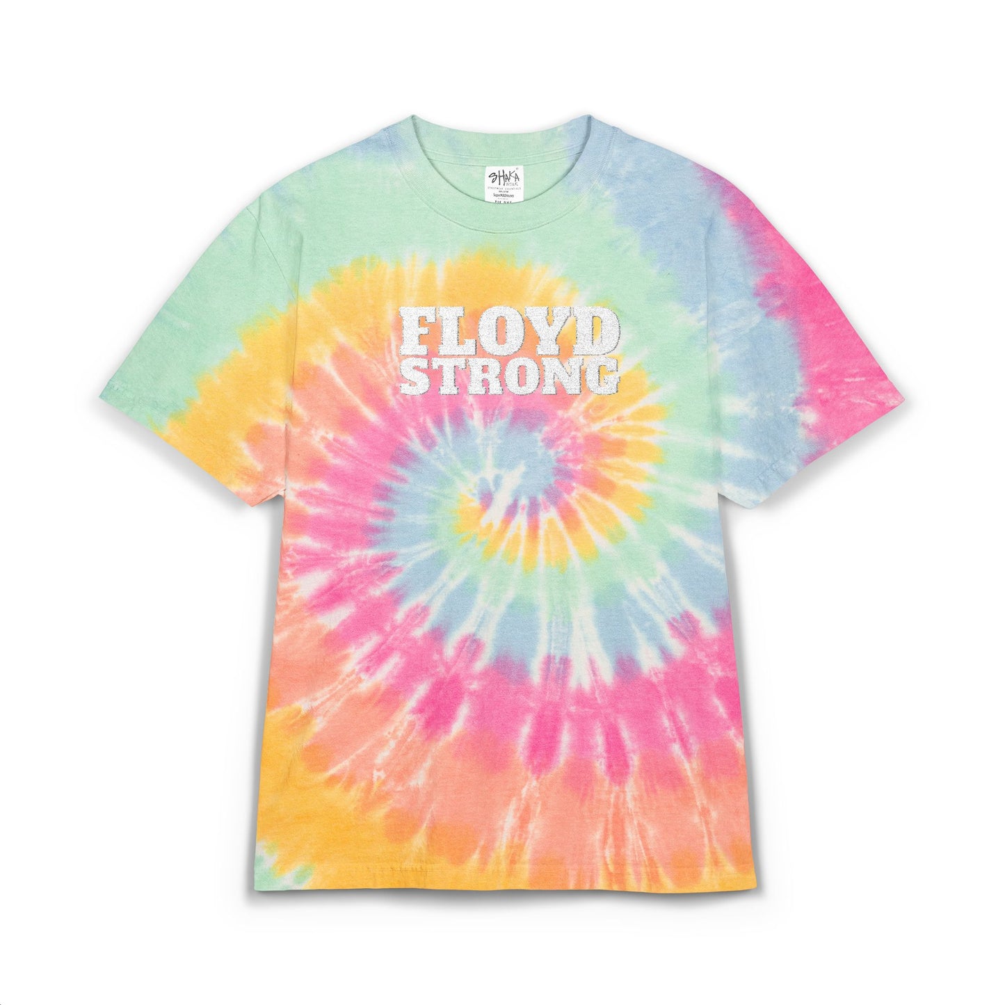 FLOYD STRONG Tie-Dye T-Shirt -Embroidered