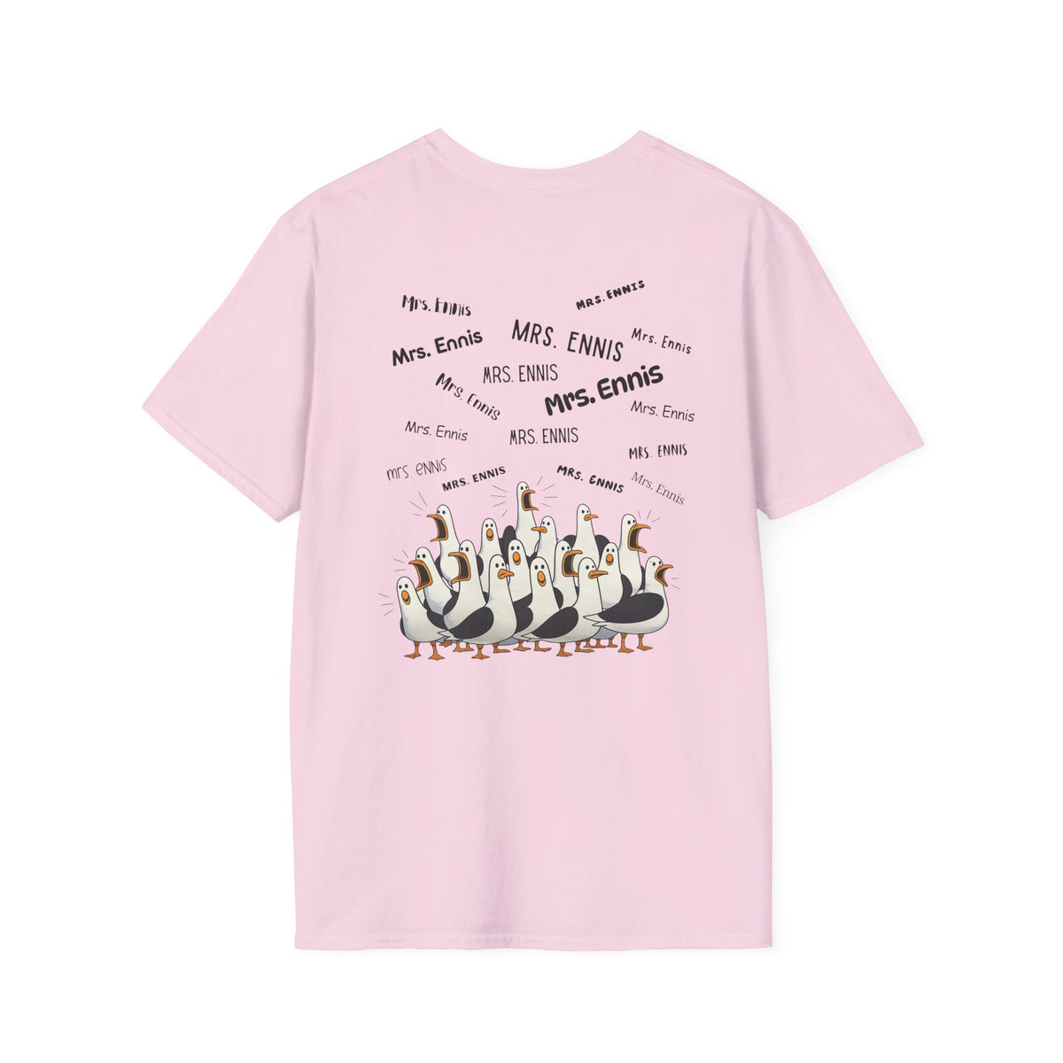 Mrs. Ennis- Seagull Crew Graphic T-Shirt — Personalized