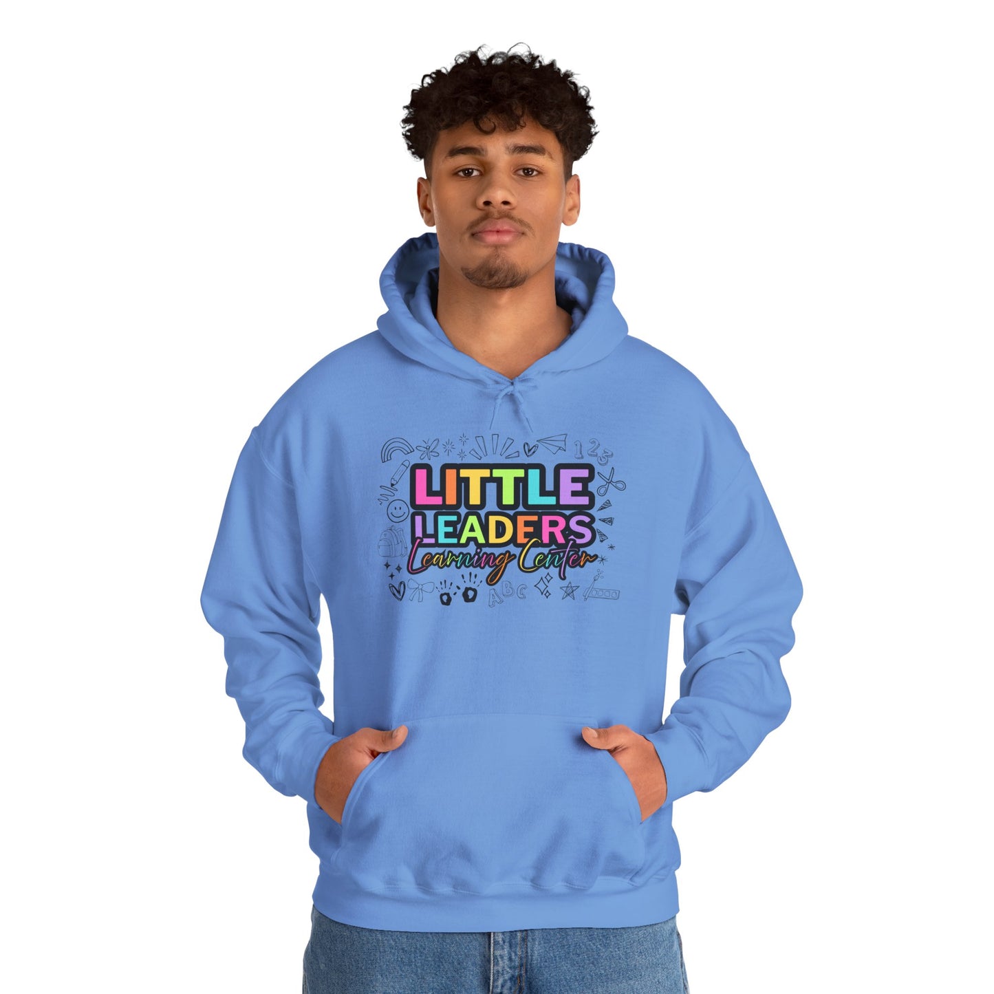 Little Leaders Doodle Design Hoodie - Cozy Unisex Sweatshirt
