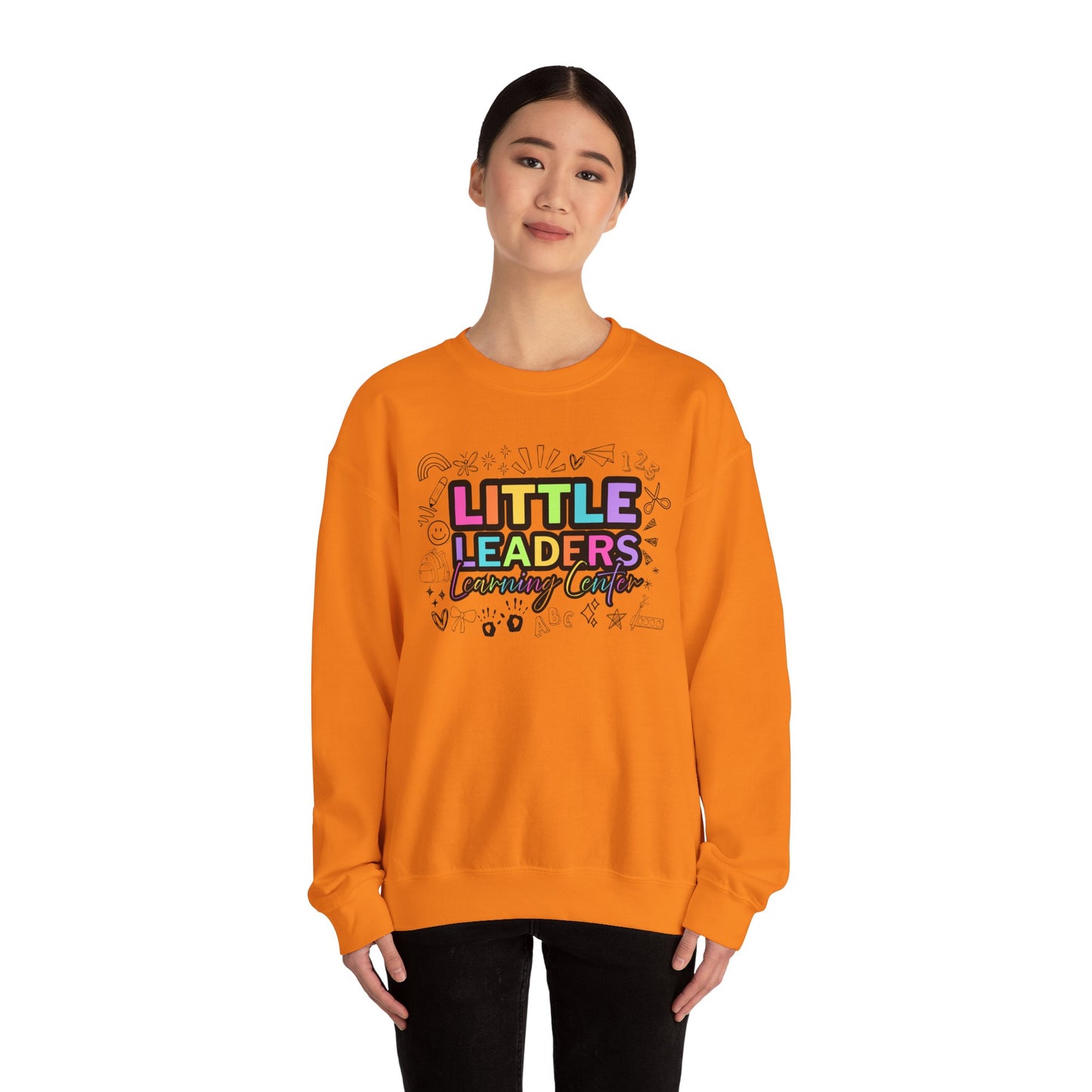 Little Leaders Doodle Colorful Crewneck Sweatshirt