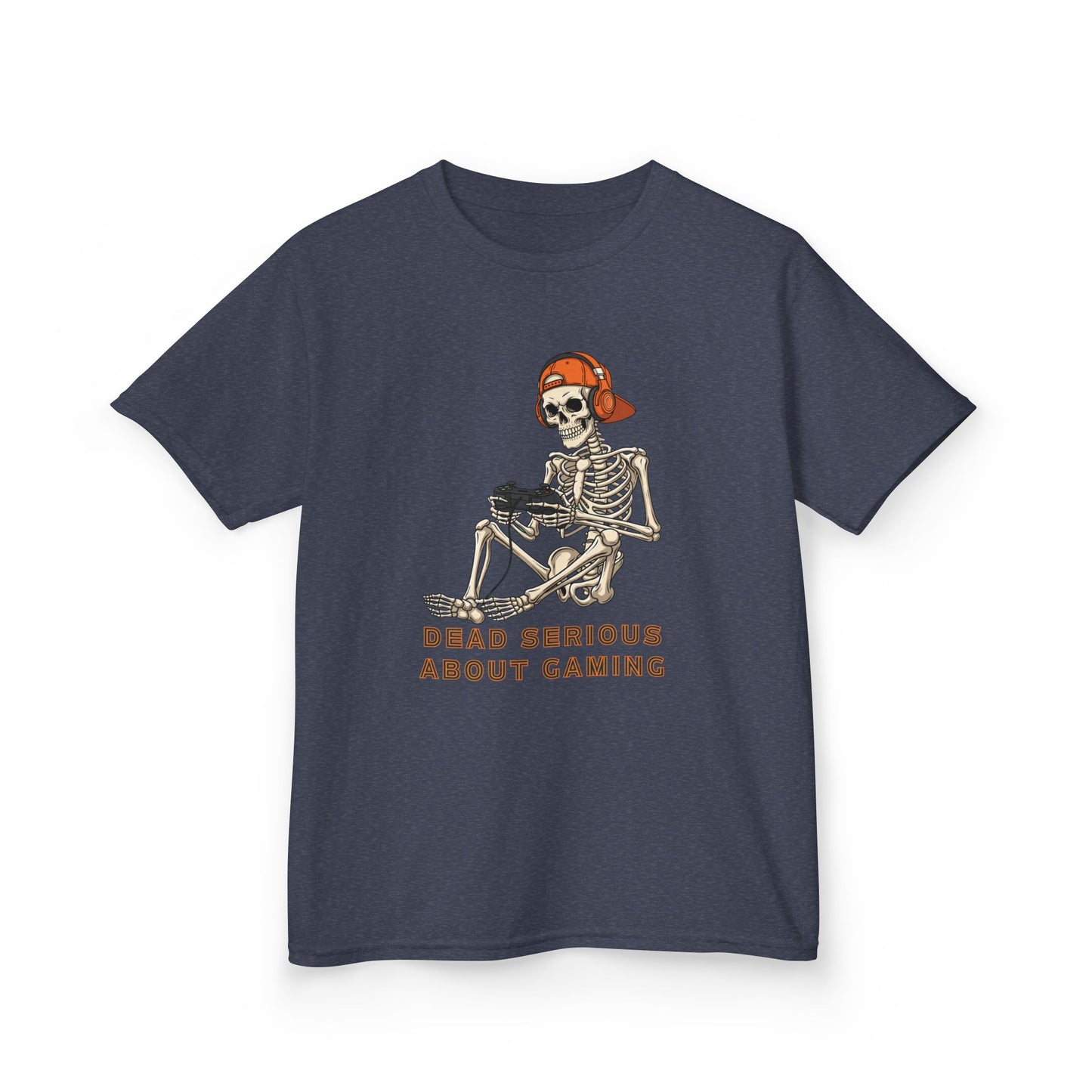 Skeleton Gaming Tee for Kids | Halloween Youth T-Shirt