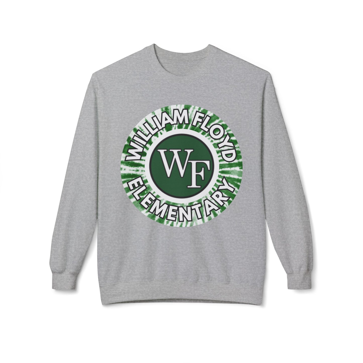 WFE Tie Dye Logo- Fleece Crewneck Sweatshirt