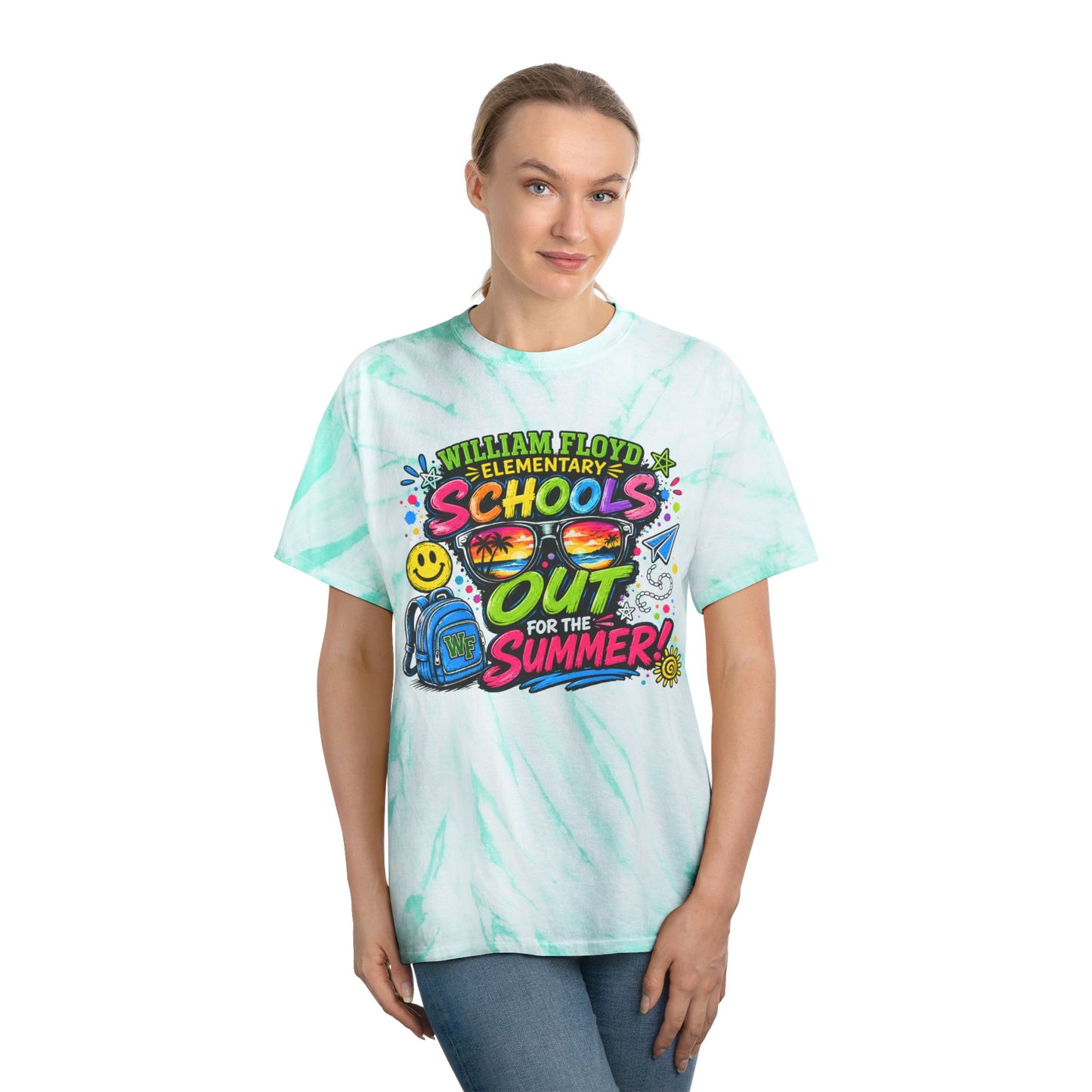WFE Schools Out For Summer Tie-Dye Tee — “Officially Off Duty” Kids’ End-of-Year Shirt