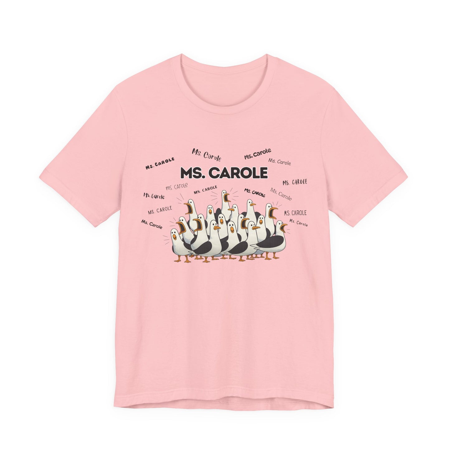 Ms. Carole Penguin Choir T-Shirt — Funny Teacher Personalized Tee