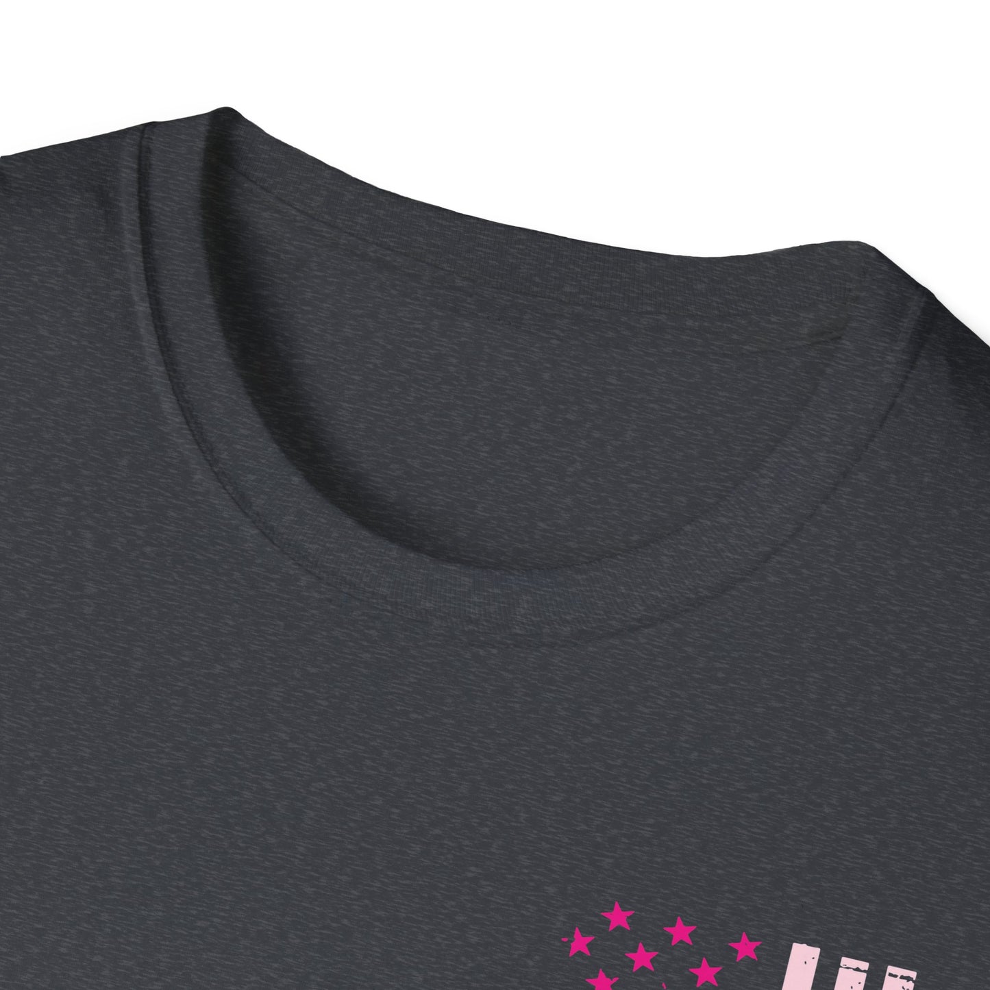 Breast Cancer Flag Awareness Tee, Unisex Softstyle T-Shirt