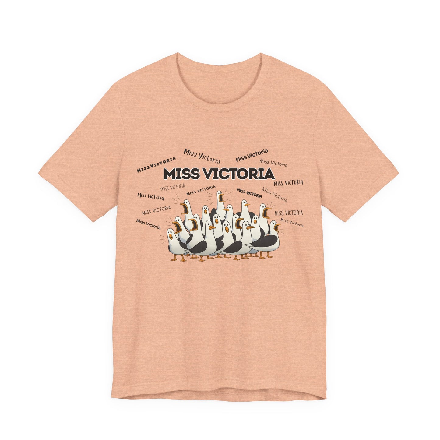 Miss Victoria- Penguin Choir T-Shirt — Funny Teacher Personalized Tee