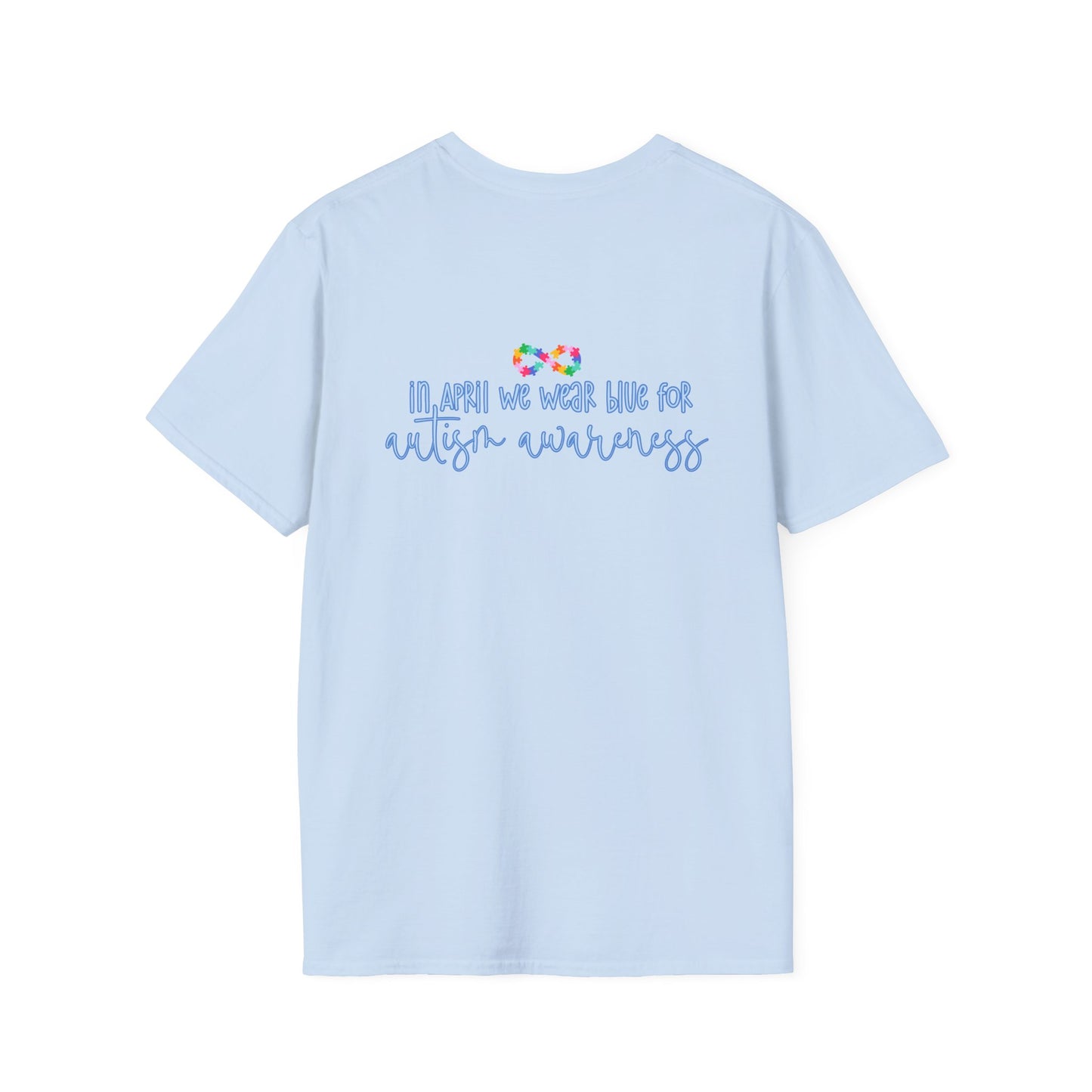 Autism Puzzle Piece & Ribbon T-Shirt — Awareness Collection