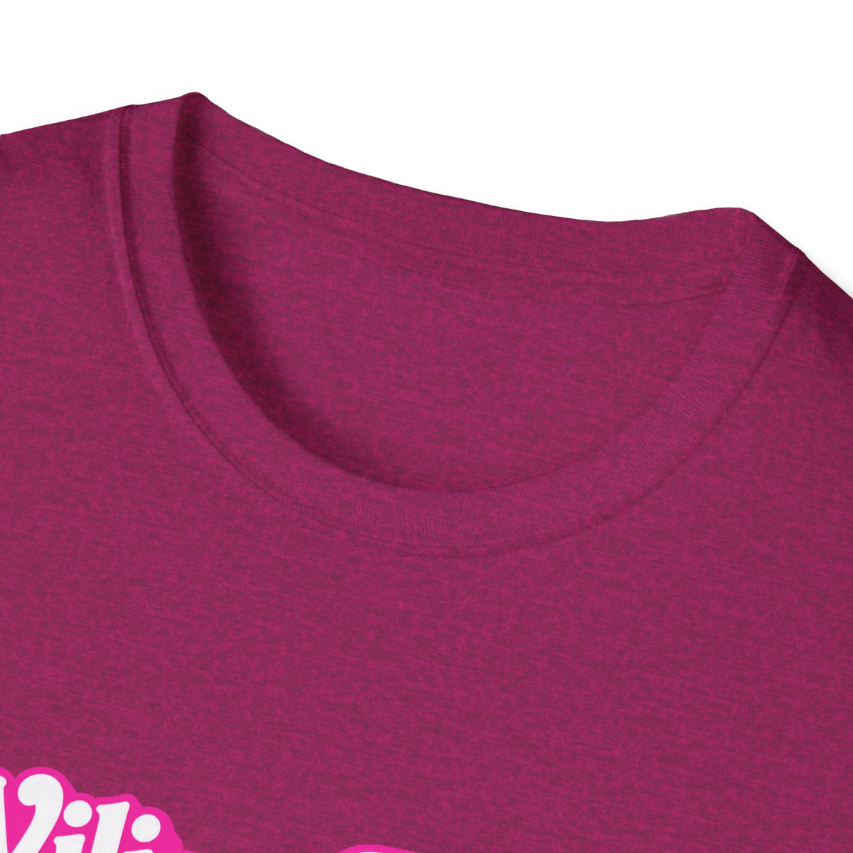 WFE Barbie (w/sparkles) -Breast Cancer Awareness Tee, Unisex Softstyle T-Shirt