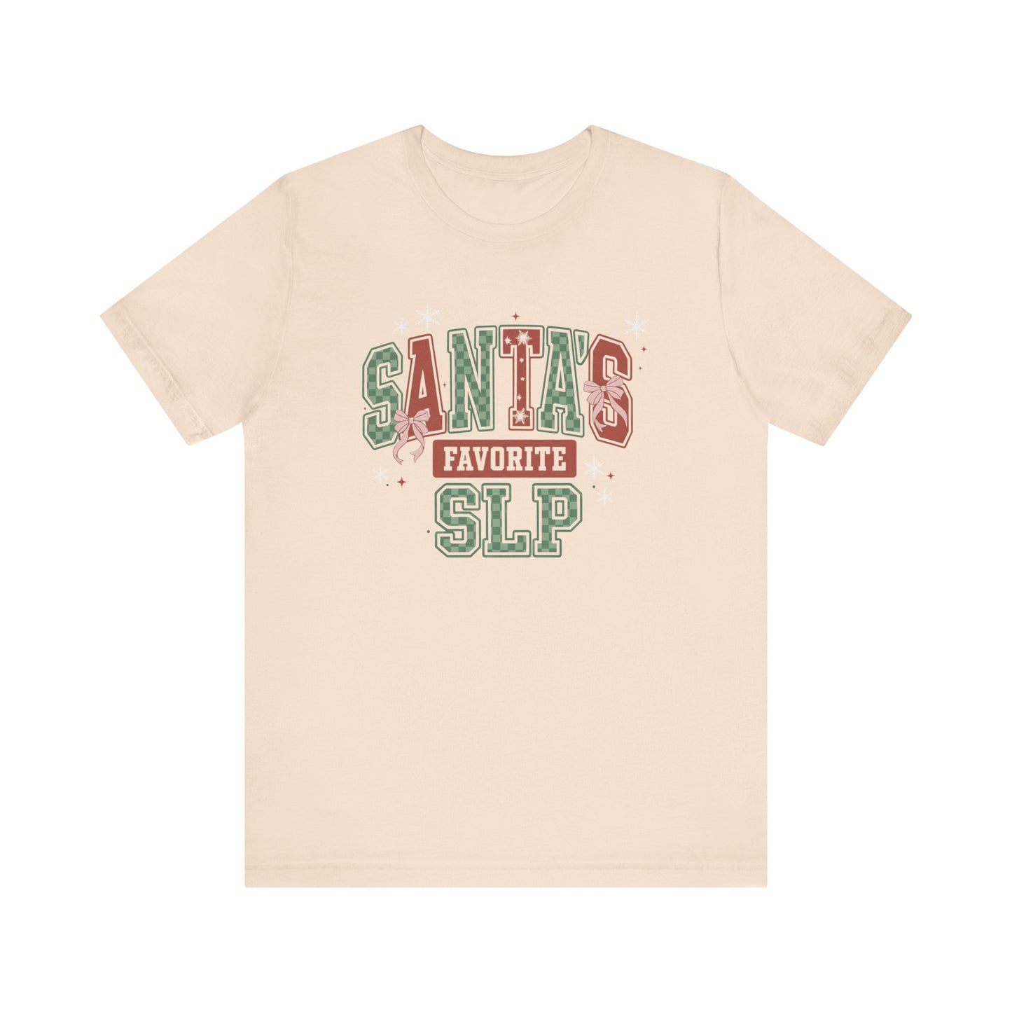 Santa's Favorite SLP — Christmas Unisex T‑Shirt