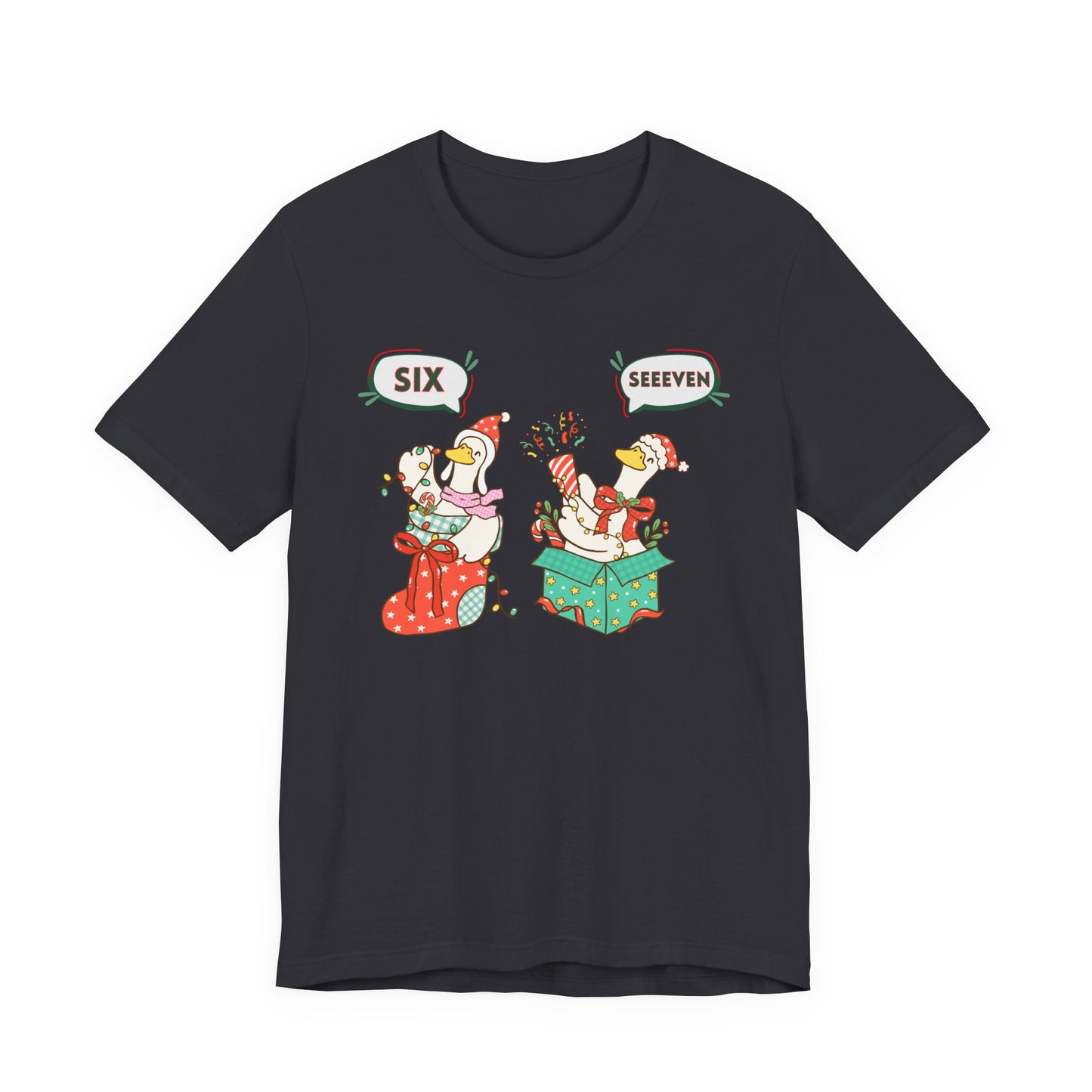 Festive Silly Goose 6-7— Christmas Unisex T‑Shirt