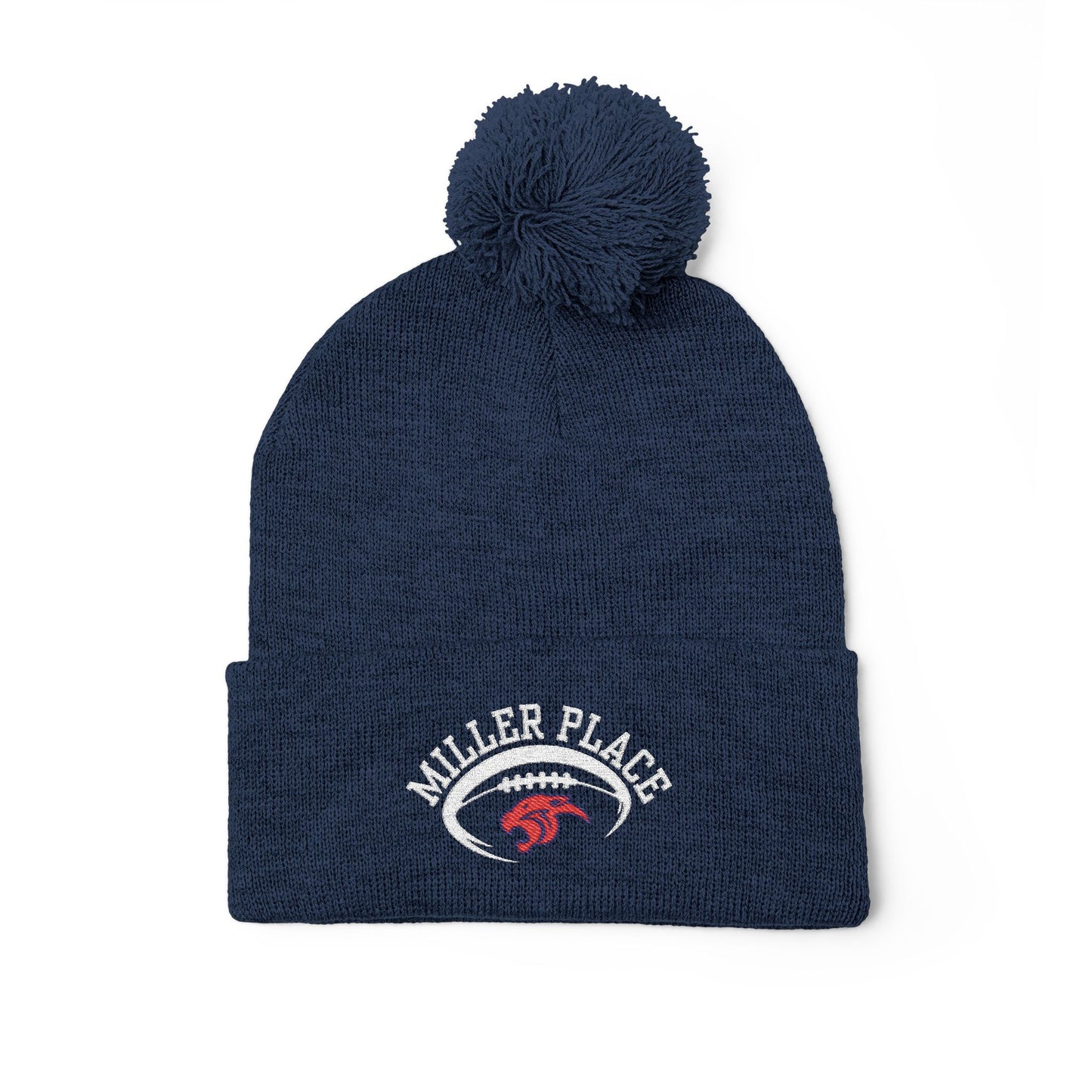 Miller Place Football Winter PomPom Hat