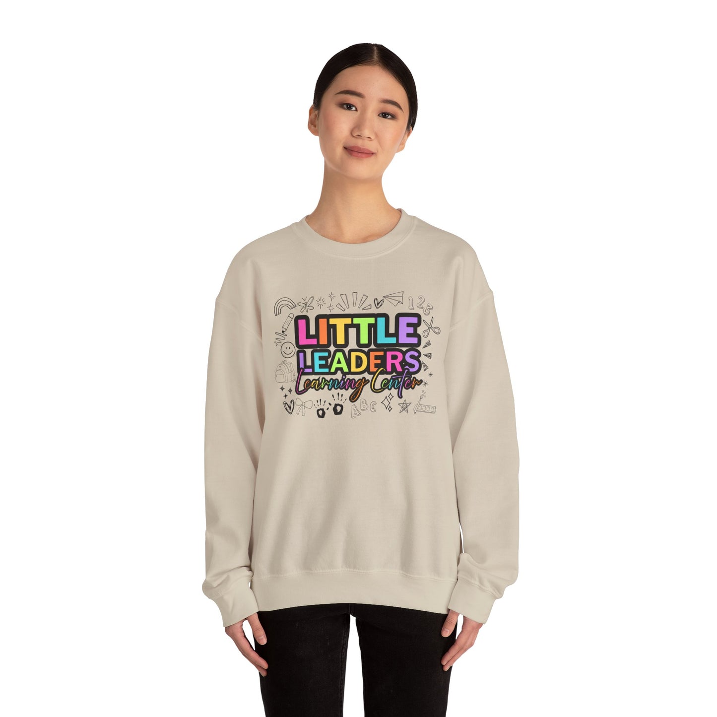 Little Leaders Doodle Colorful Crewneck Sweatshirt