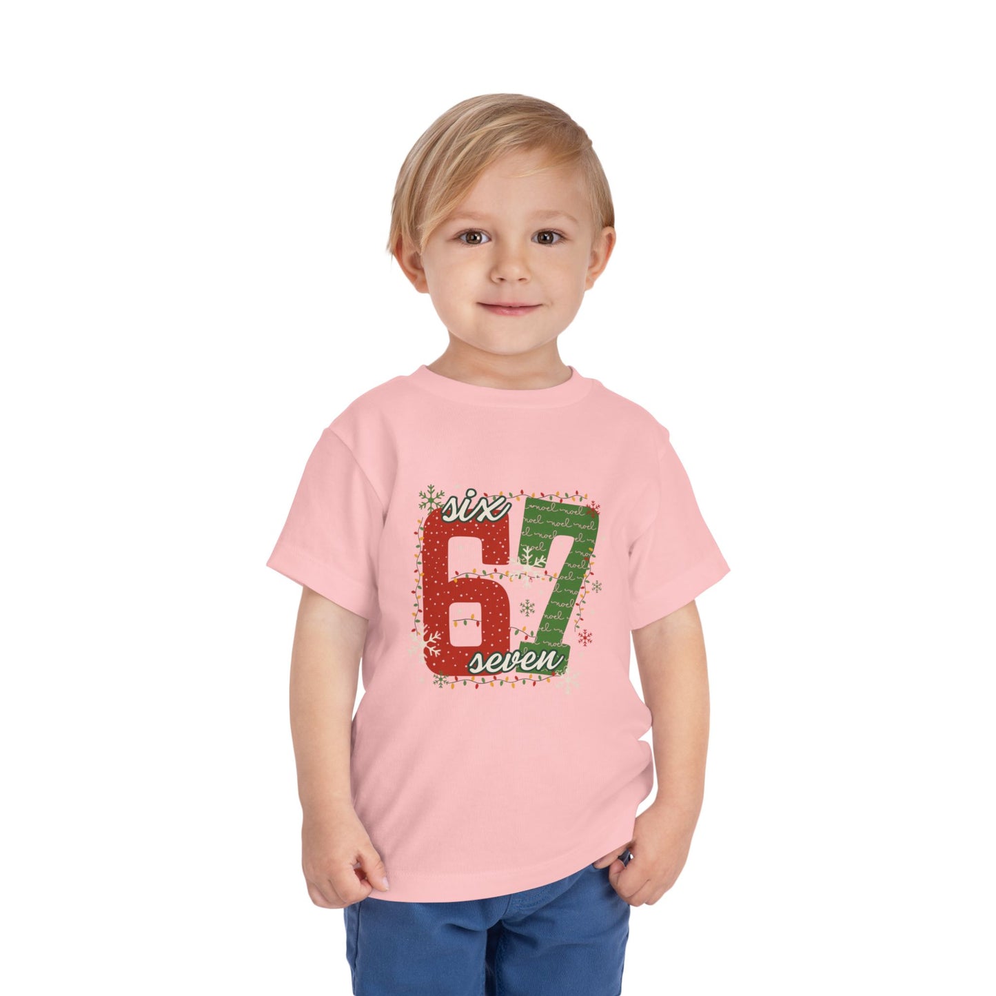 6-1 Toddler Tee "Six Seven" - Christmas