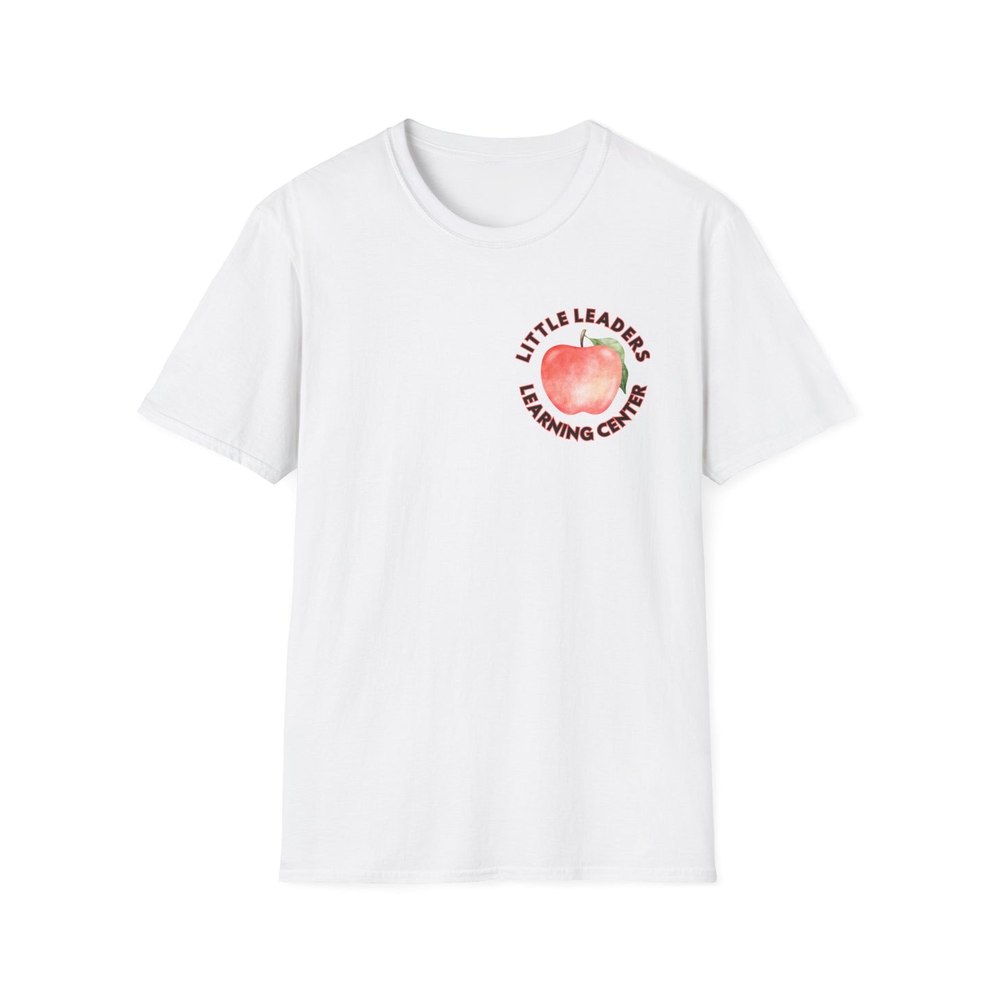 Little Leaders Teacher w/ Apple Design Unisex Softstyle T-Shirt