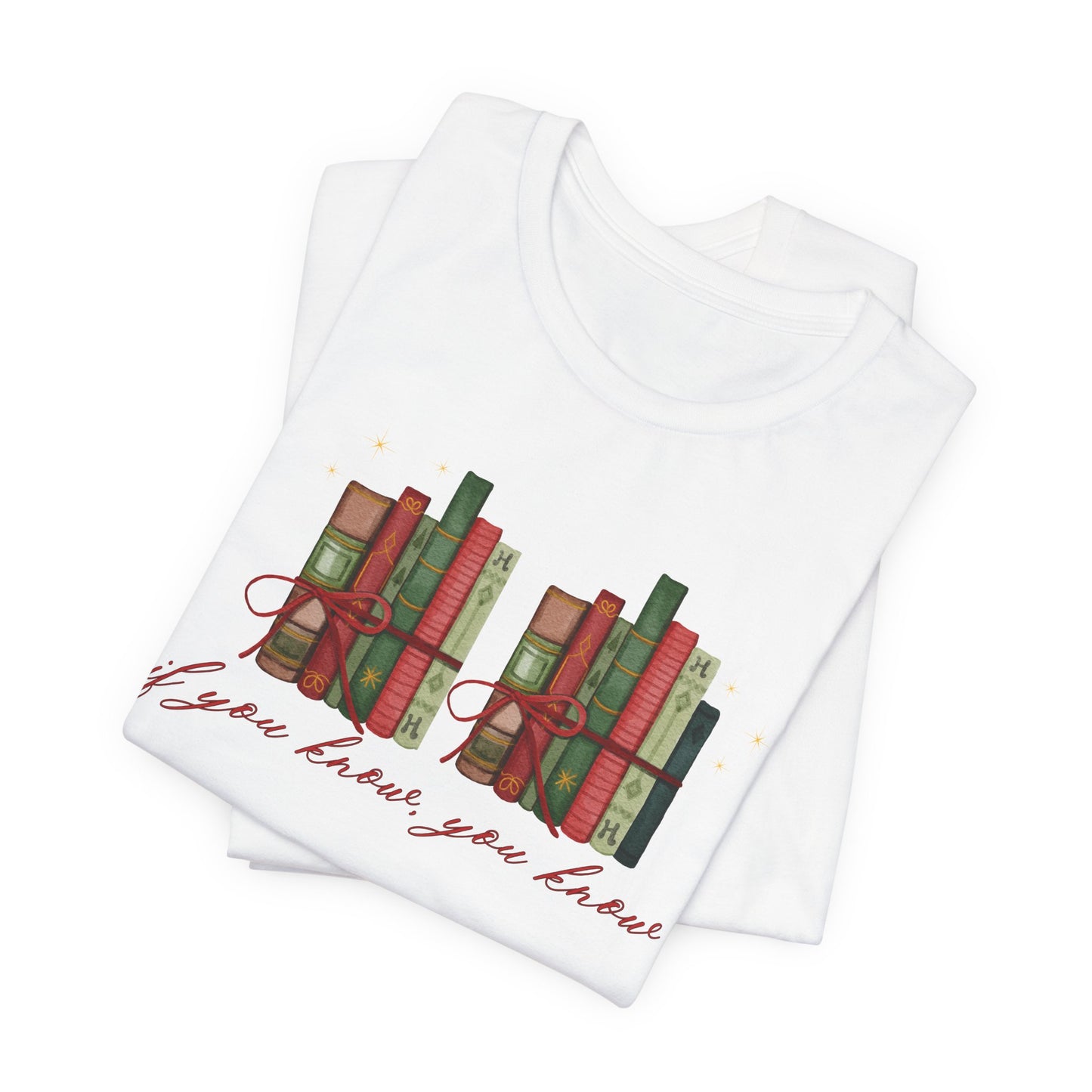 6-7 Books, "if you know you know"— Christmas Unisex T‑Shirt