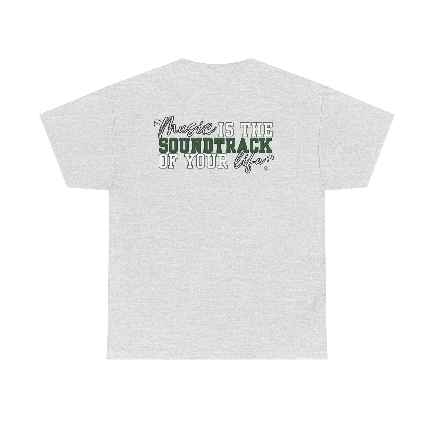 Floyd Music Heavy Cotton Tee - "Music is the Soundtrack of Your Life" Unisex T-Shirt- Personalized