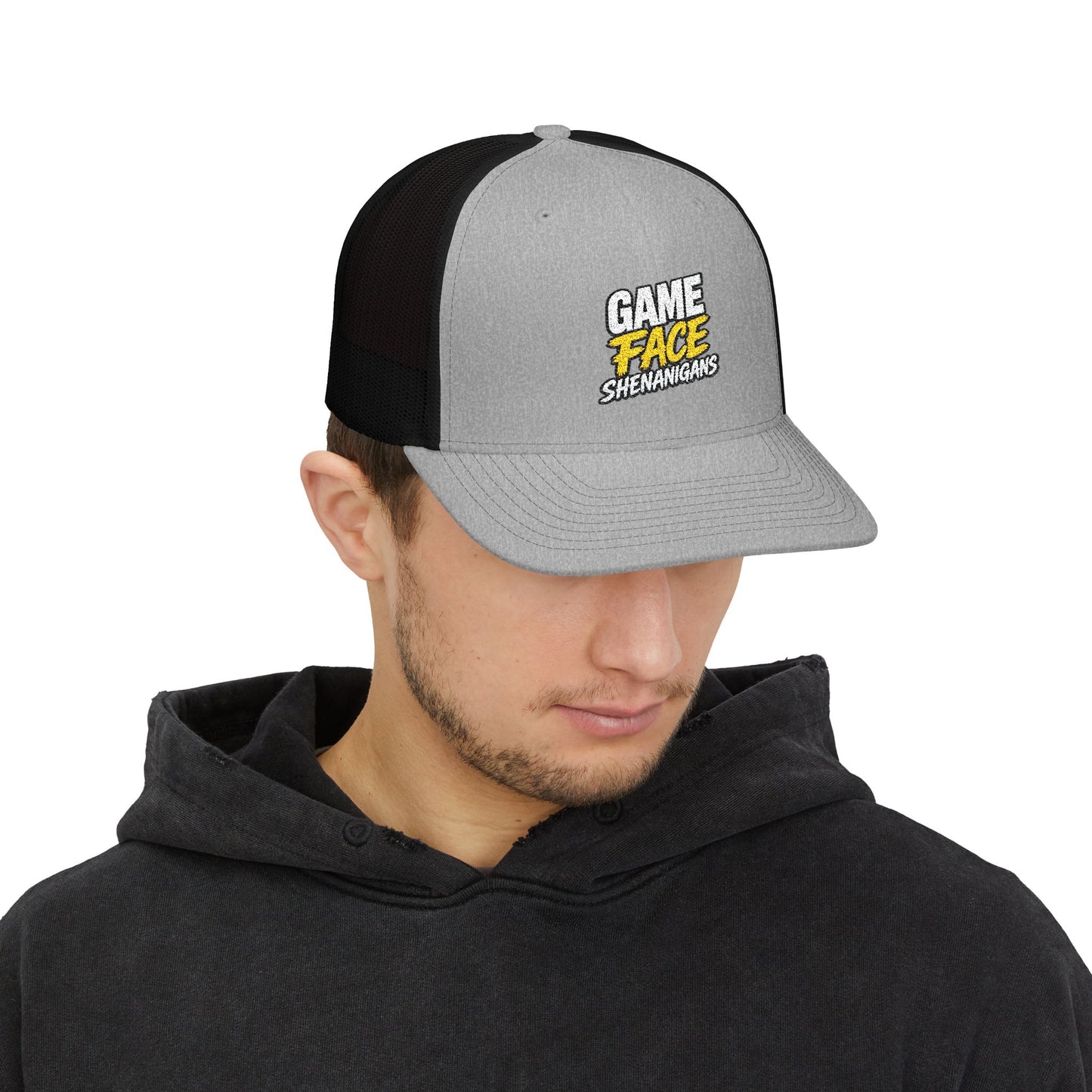 Game Face Shenanigans Option 2-  Embroidered Trucker Cap- Personalized Snapback