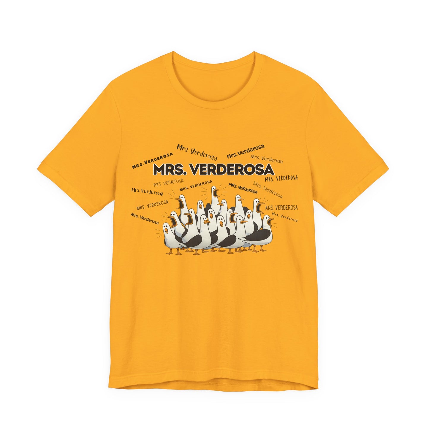 Mrs. Verderosa Penguin Choir T-Shirt — Funny Teacher Personalized Tee