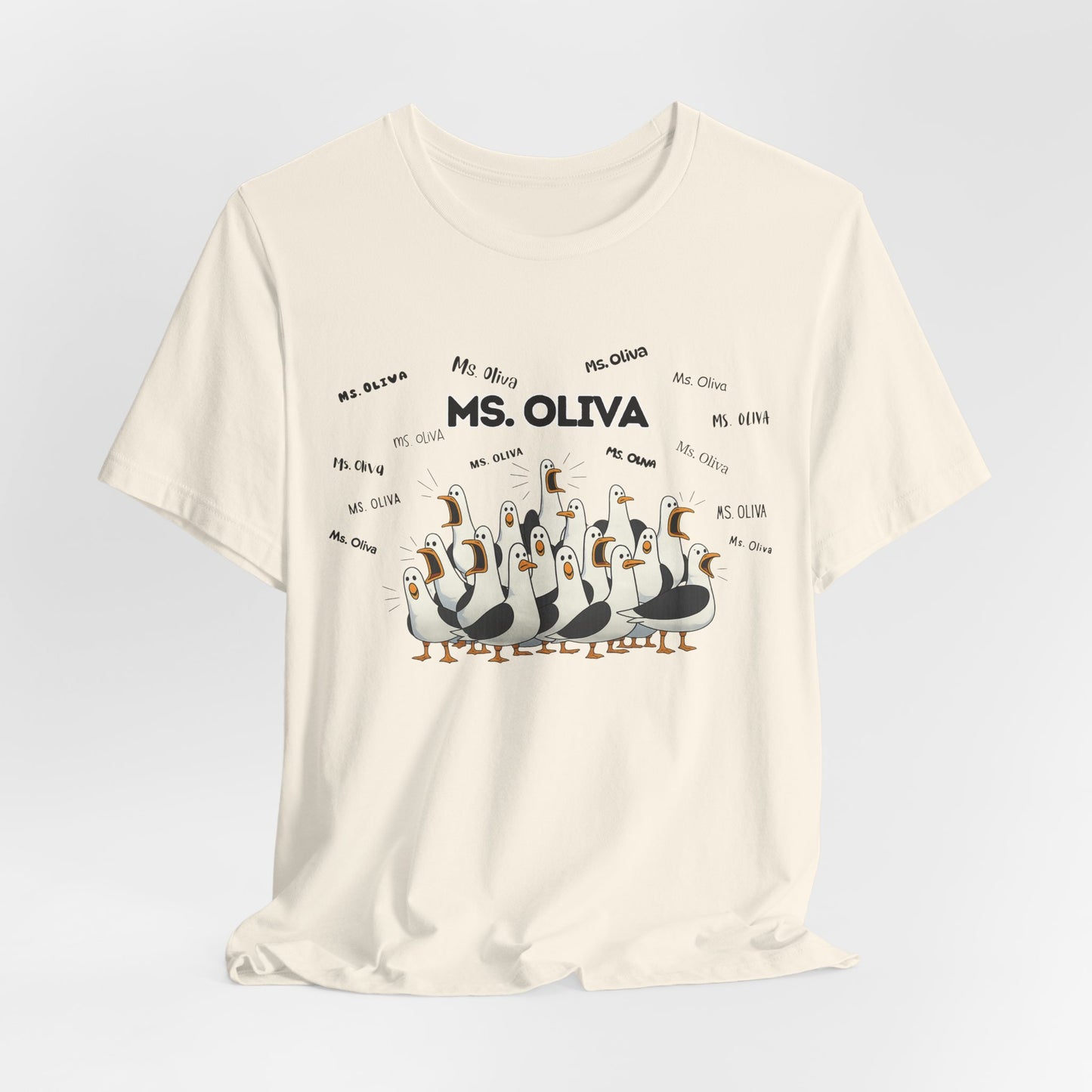 Ms. Oliva- Penguin Choir T-Shirt — Funny Teacher Personalized Tee