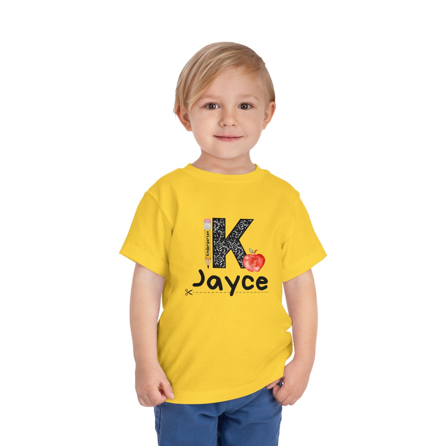 Jayce- K- Personalized Toddler Tee - Back to School Collection