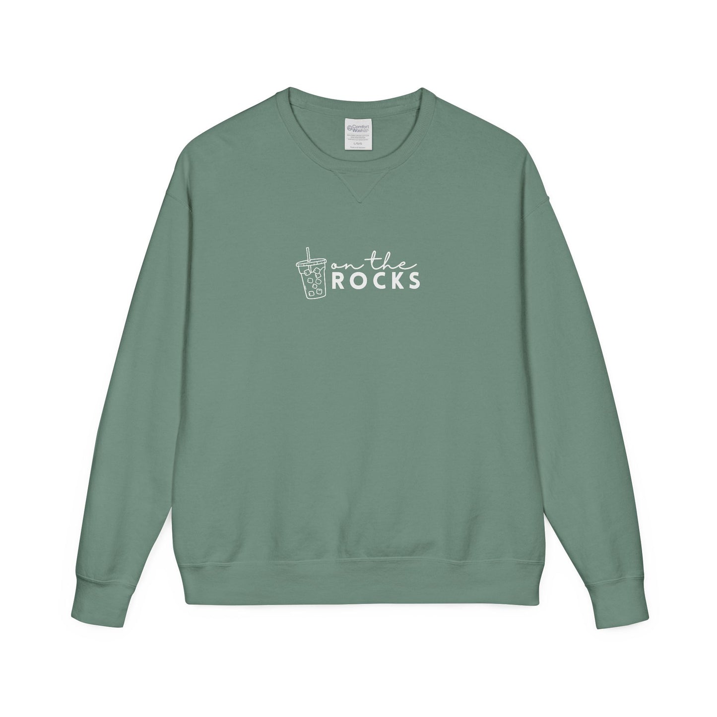 Coffee Lovers Garment Dyed Sweatshirt, Iced Coffee Club Apparel