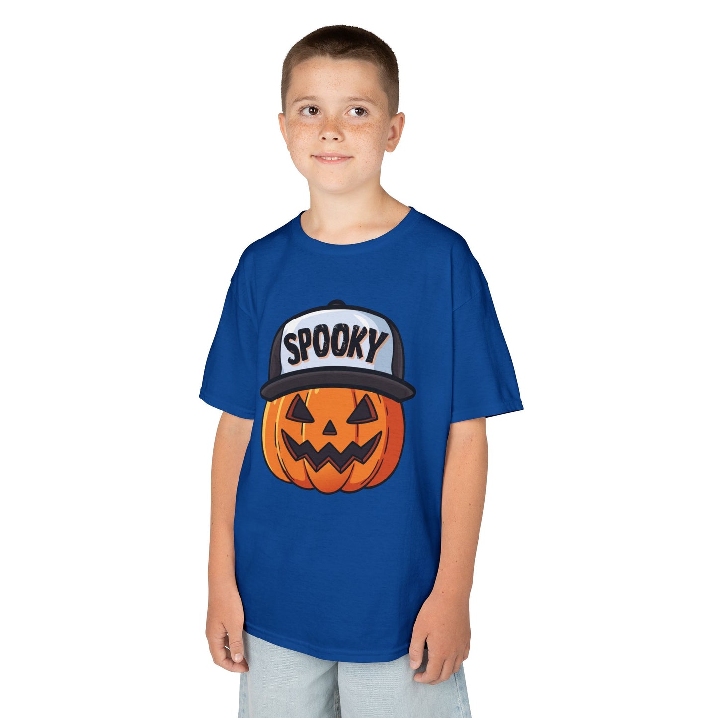 Spooky Pumpkin w/ Hat | Halloween | Kids Cotton™ Tee