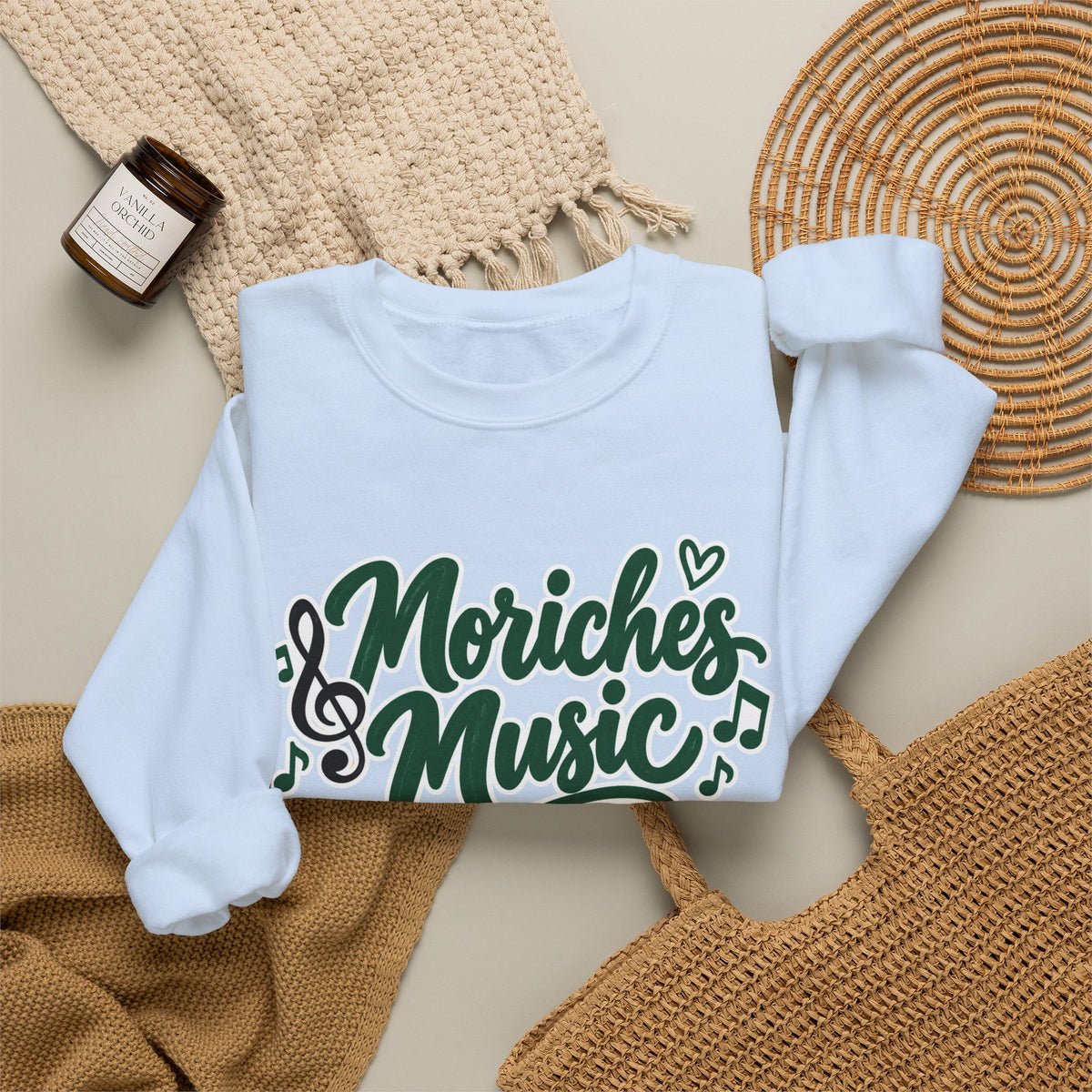 Moriches Music Sweatshirt — "Music Can Change the World" Crewneck