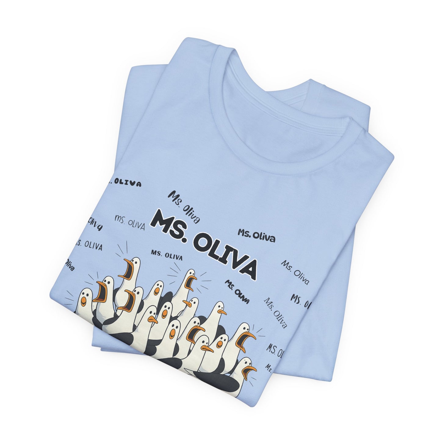 Ms. Oliva- Penguin Choir T-Shirt — Funny Teacher Personalized Tee