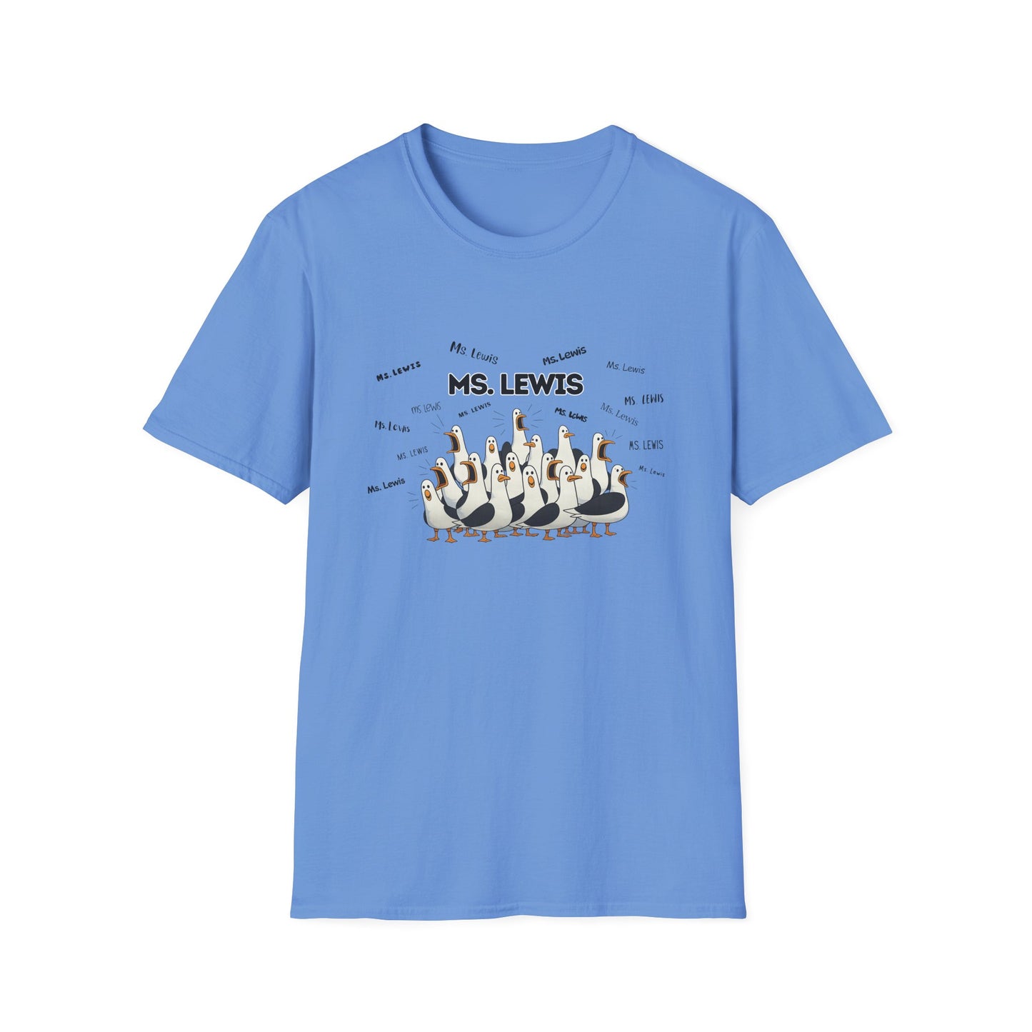 Ms. Lewis - Seagull Crew Graphic T-Shirt — Personalized
