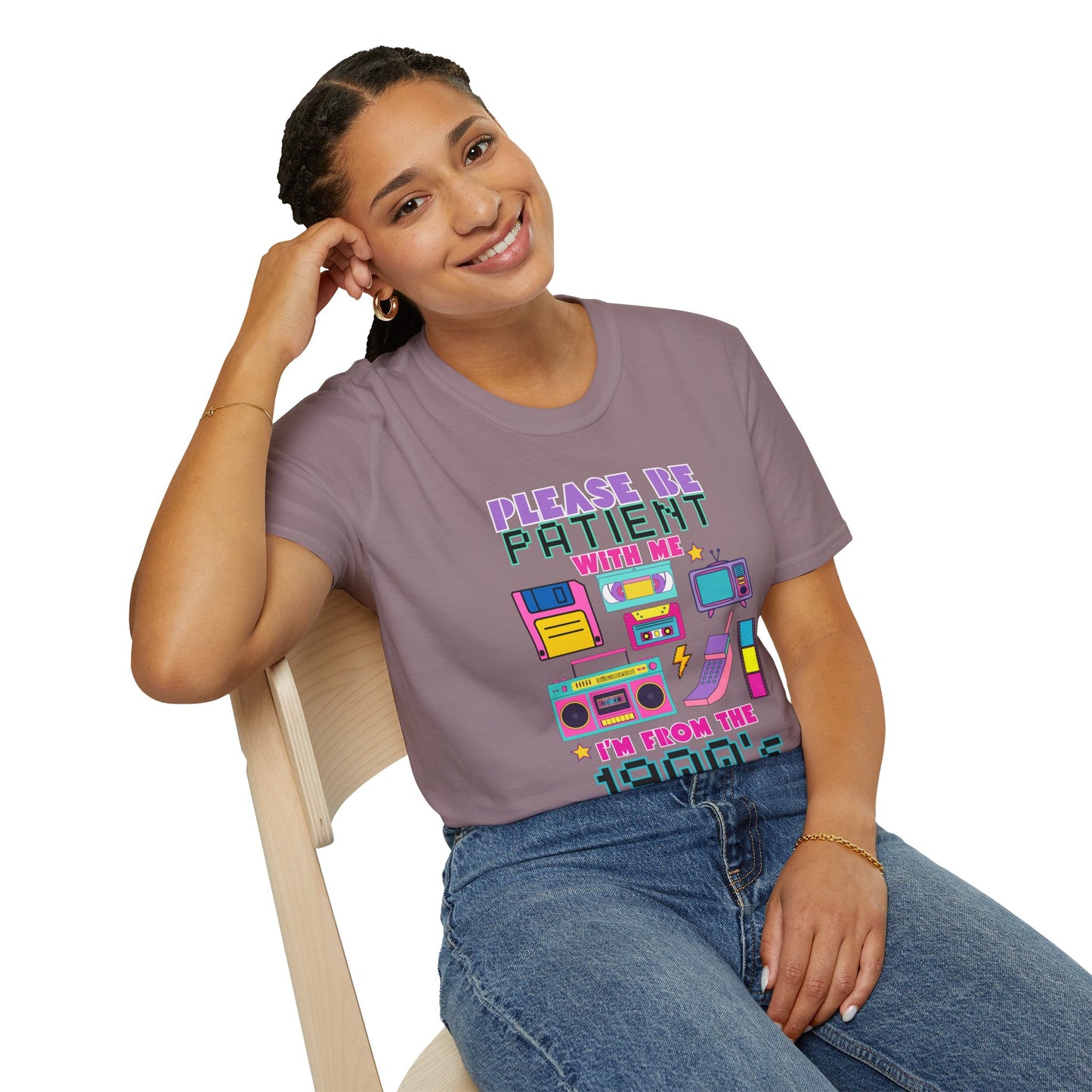 Retro 90's T-Shirt - Please Be Patient, Teacher Vintage- Unisex Graphic Tee