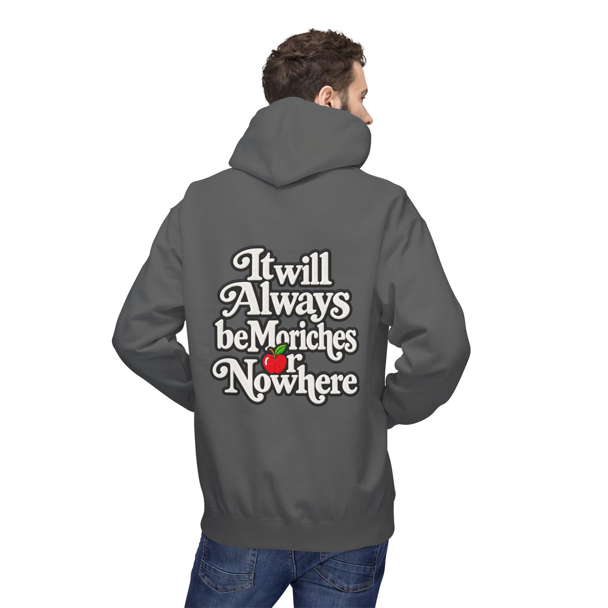 "MES or Nowhere" w/ apple- Moriches Hoodie