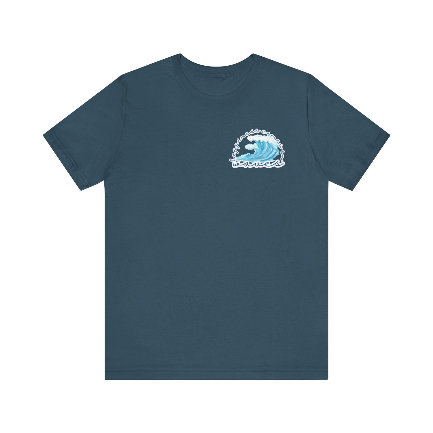 Happiness Comes in Waves -- Unisex Summer Shirt, Beachwear, Vacation Top, Summer Nights Apparel