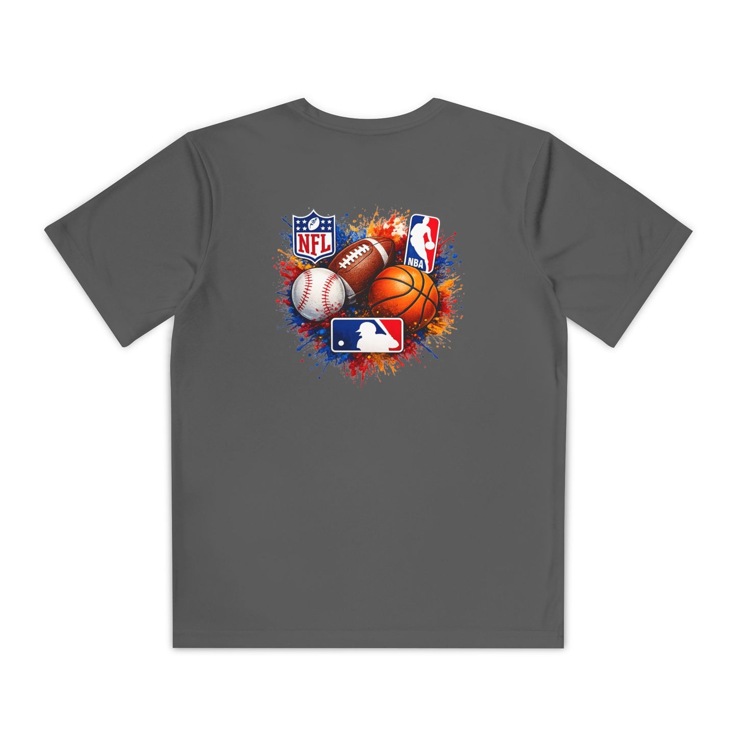 Multi-Sport Splash Design (Football, Baseball, Basketball)- Personalized