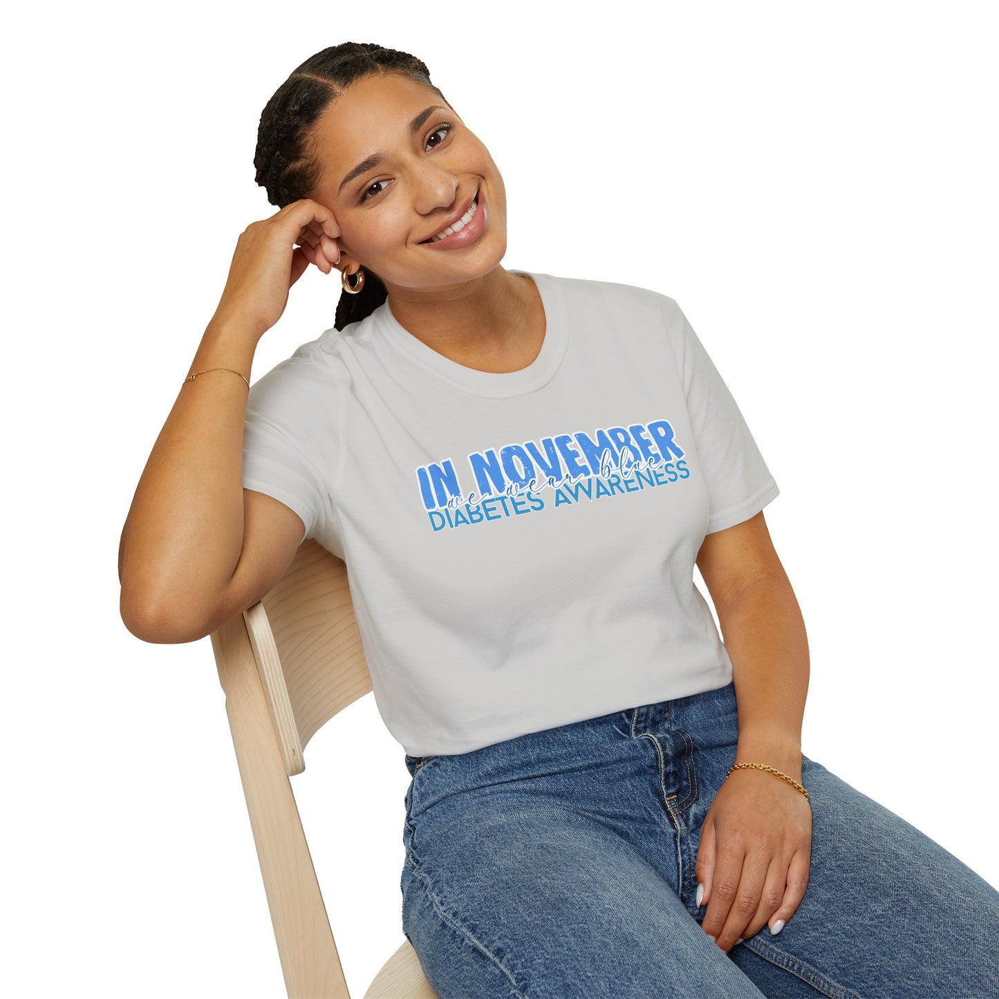 Diabetes Awareness- November- Unisex Softstyle T-Shirt