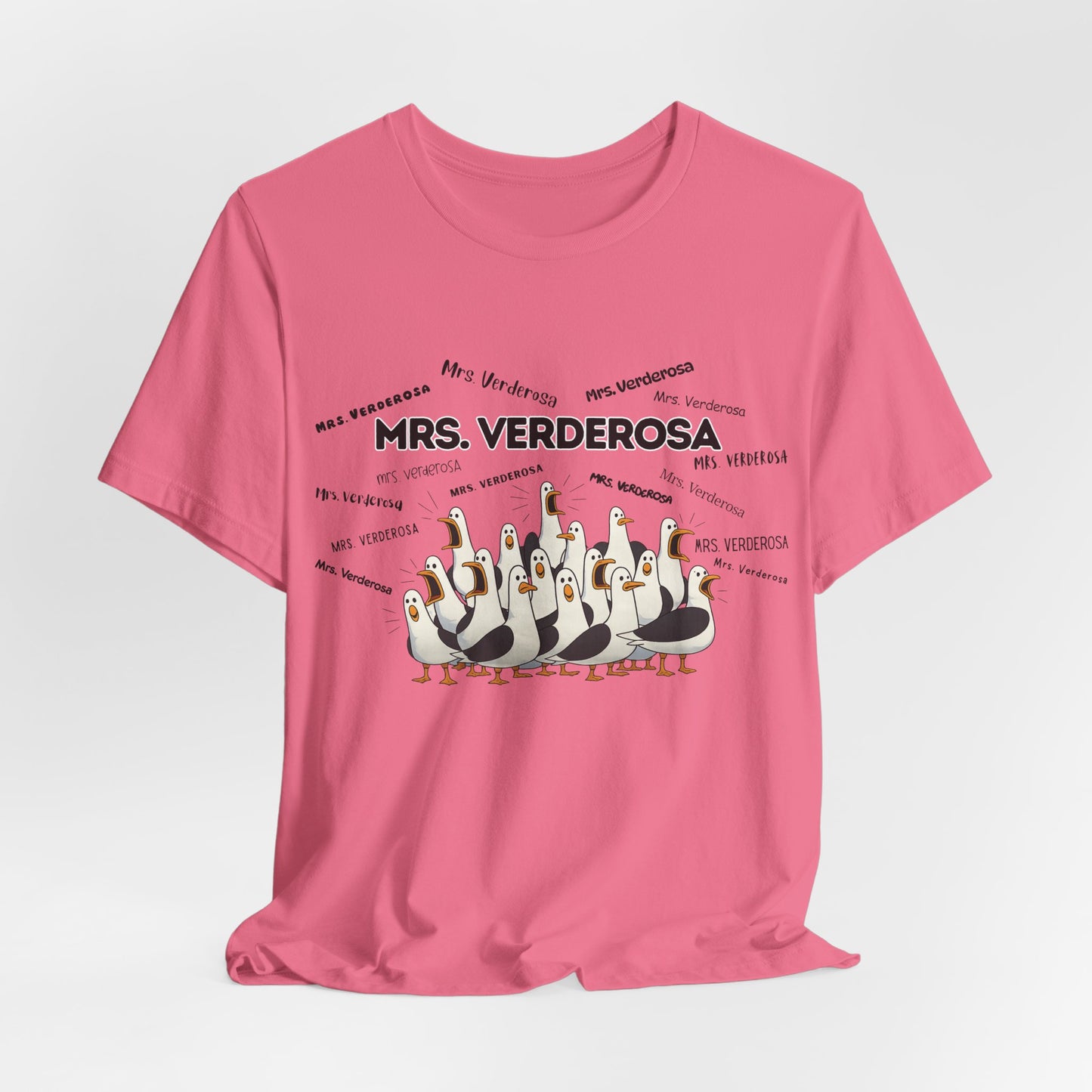 Mrs. Verderosa Penguin Choir T-Shirt — Funny Teacher Personalized Tee