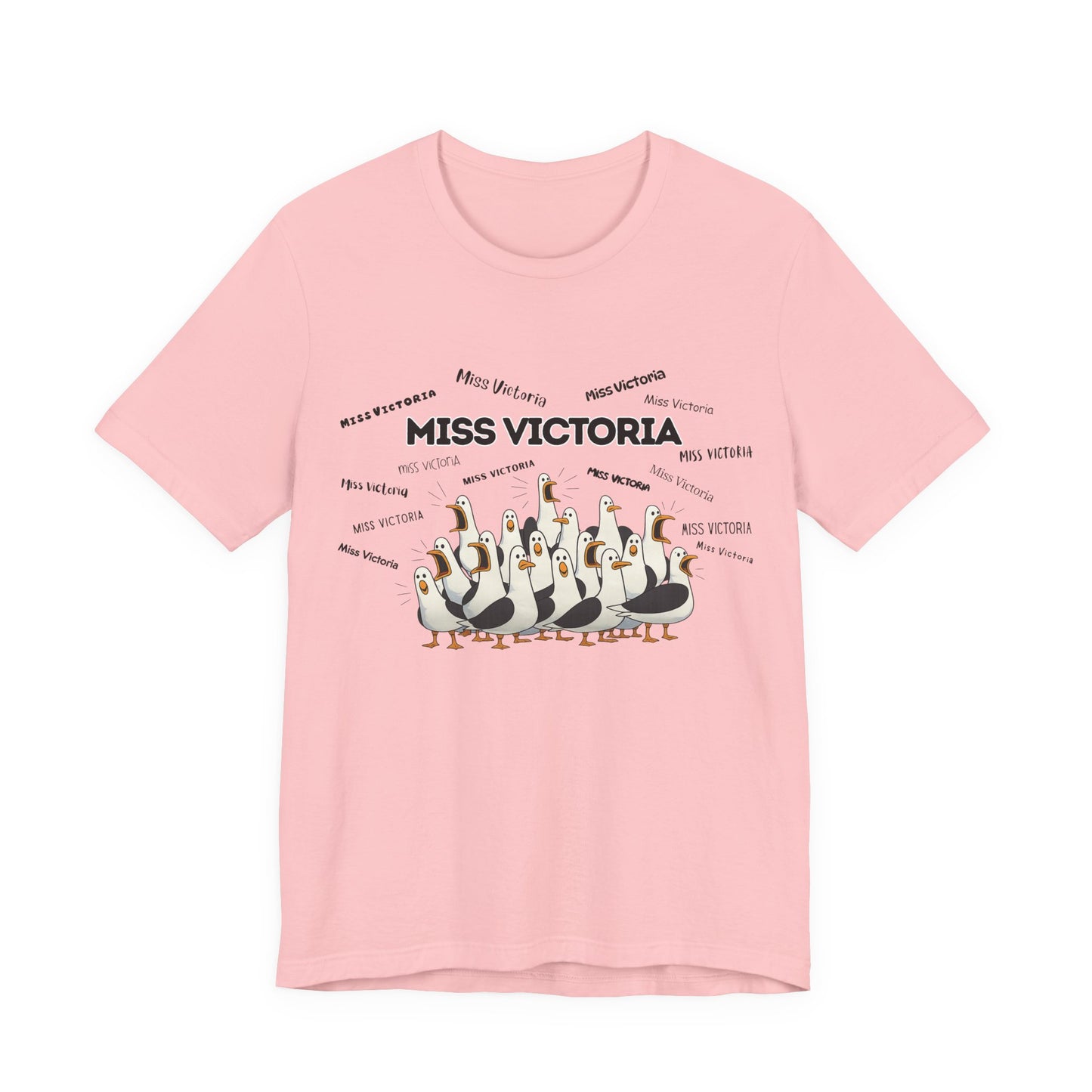 Miss Victoria- Penguin Choir T-Shirt — Funny Teacher Personalized Tee